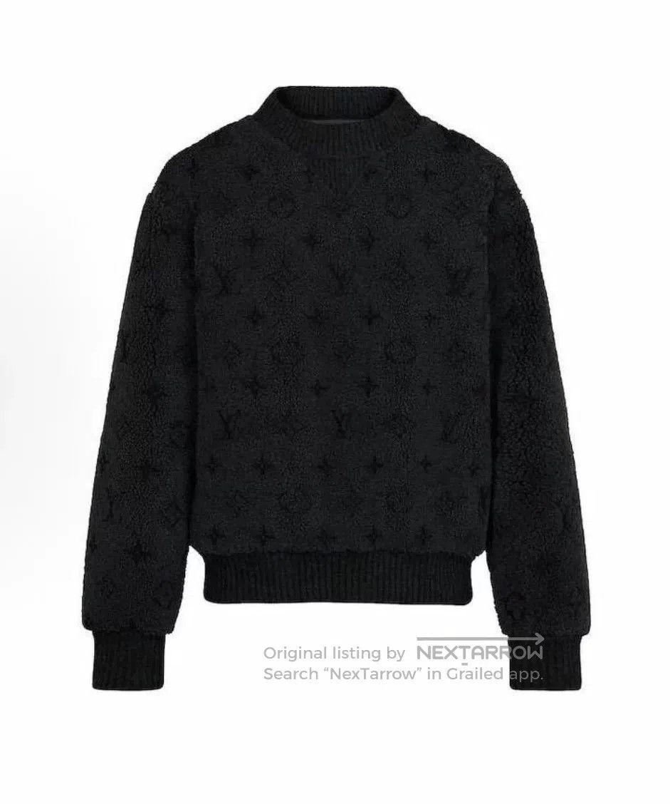 Louis Vuitton Louis Vuitton Carbon Black Monogram Fur Sweatshirt. Size US L / EU 52-54 / 3 - 1 Thumbnail