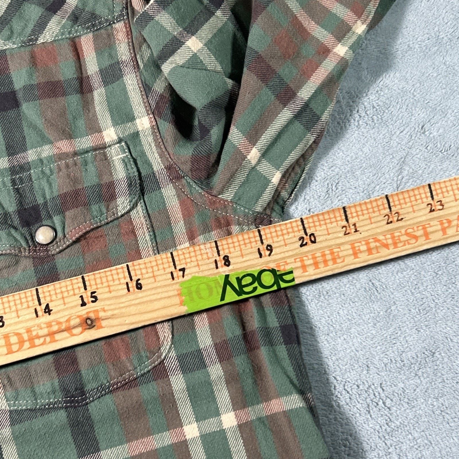 Lucky Brand Lucky Brand Flannel Pearl Snap Shirt Mens Small Long Sleeve Size US S / EU 44-46 / 1 - 5 Thumbnail