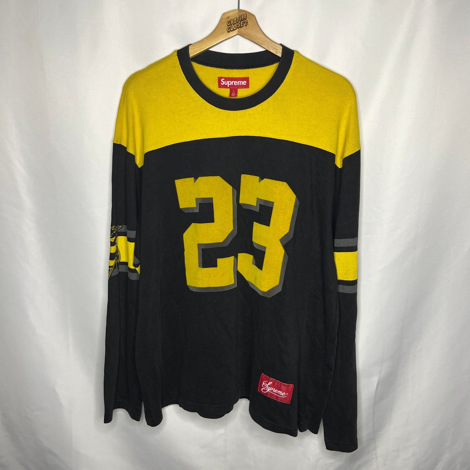 Supreme Supreme Bumblebee Longsleeve Football Top Brown Size 