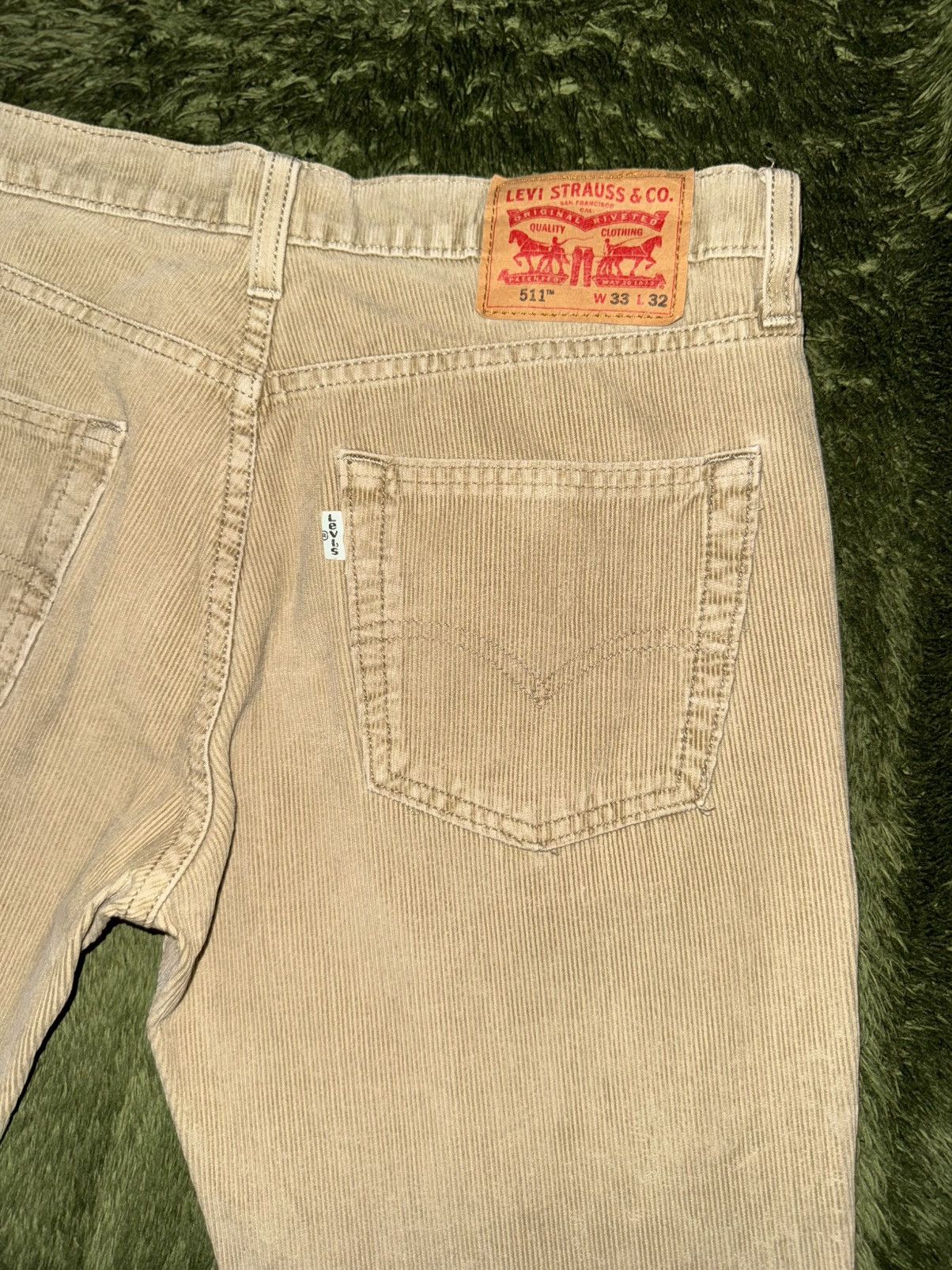 Levi's [W33/L32] Levi’s 511 Original Vintage Washed Corduroy Pants Size US 33 - 9 Thumbnail