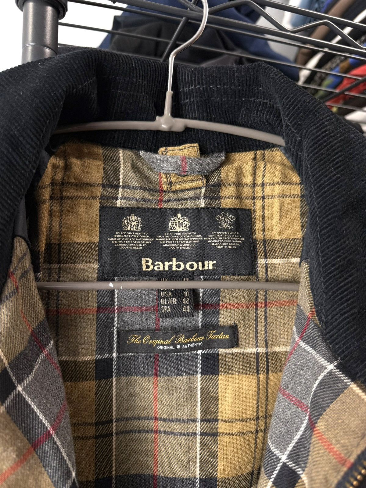 Barbour 💥 Rare! Vintage Barbour Wax Jacket Navy Blue Size M / US 6-8 / IT 42-44 - 8 Thumbnail
