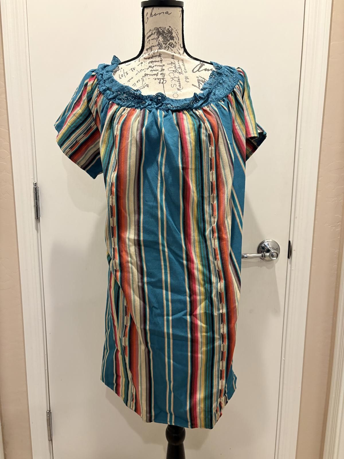 Other Off the Shoulder Midi Dress Serape - 3X Size 3XL / US 20-22 - 1 Thumbnail