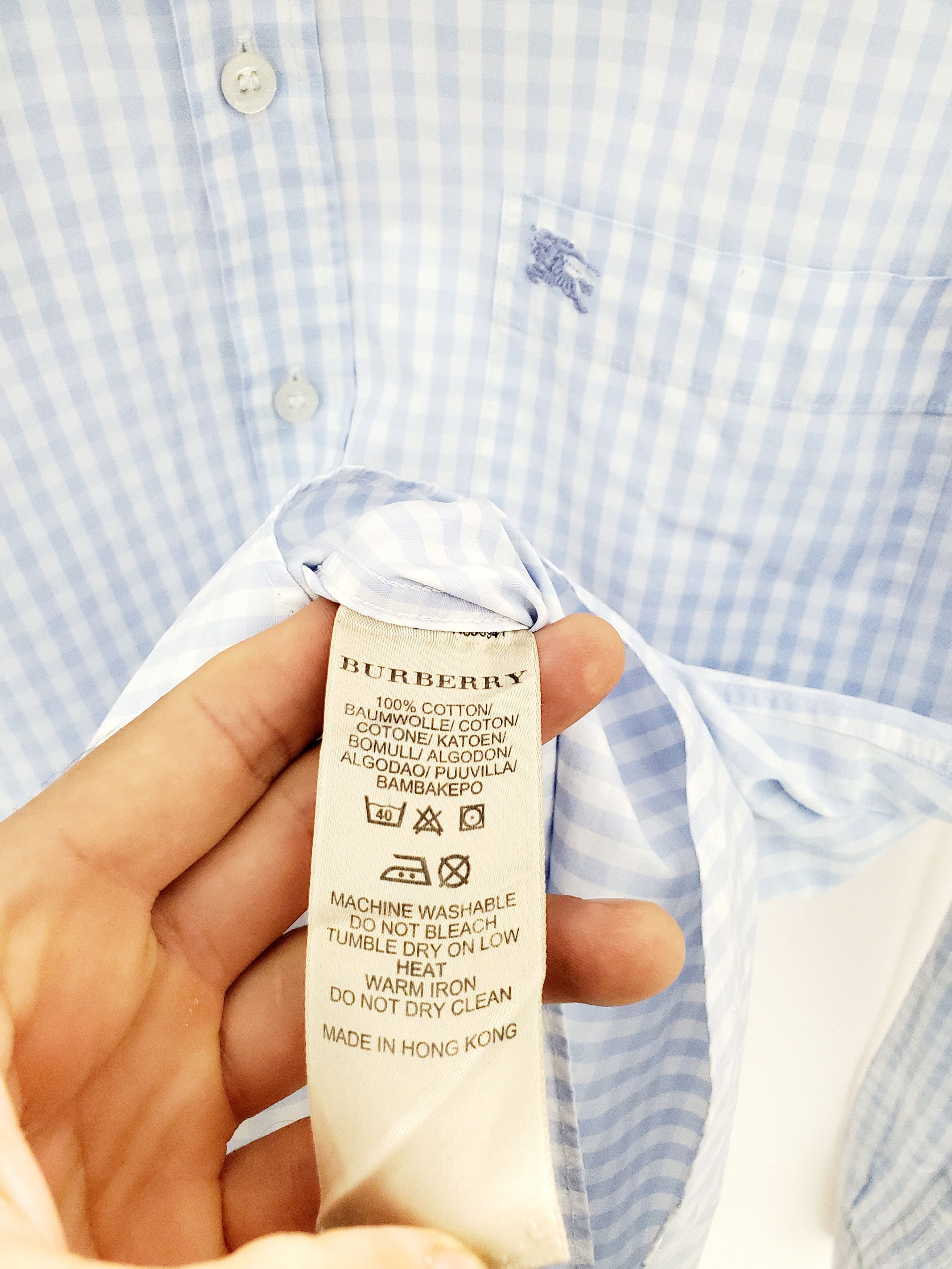 BURBERRY BRIT Gingham Check Shirt 90s size L