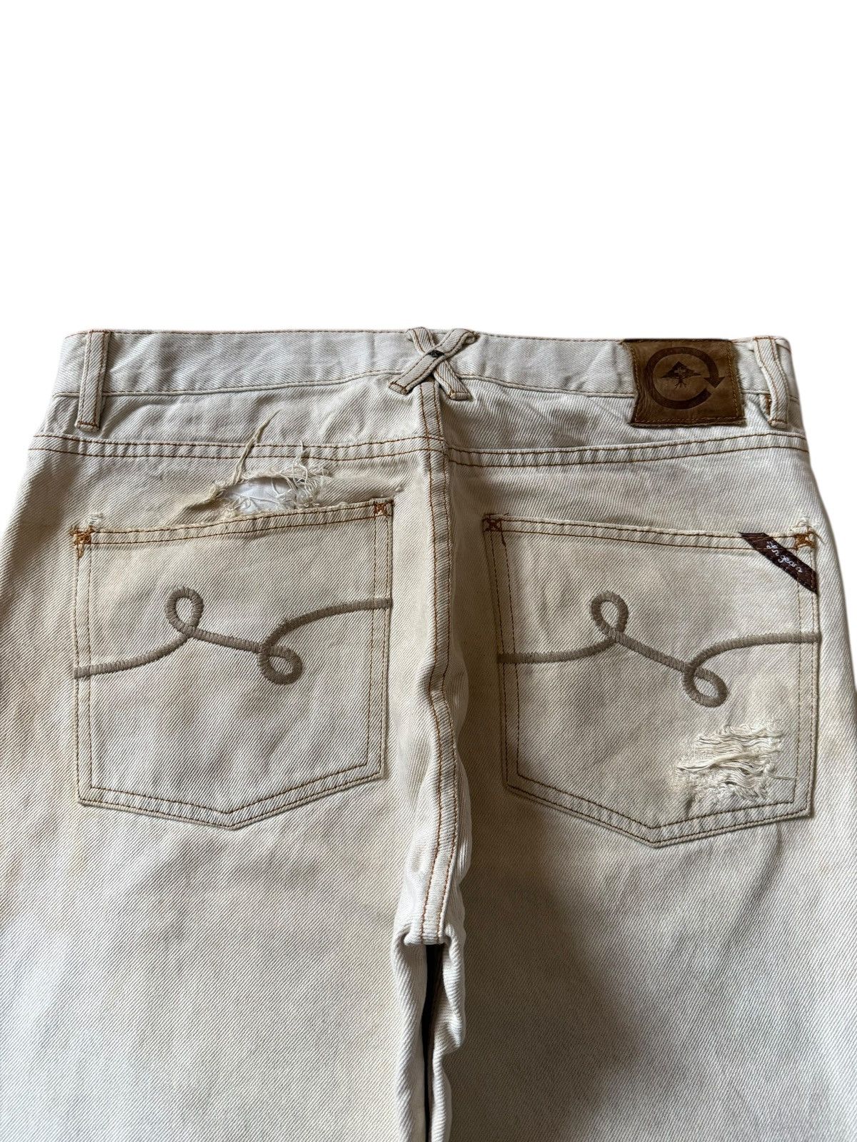 LRG Vintage LRG Rusty Wash Distressed Baggy Jeans Size US 33 - 3 Thumbnail