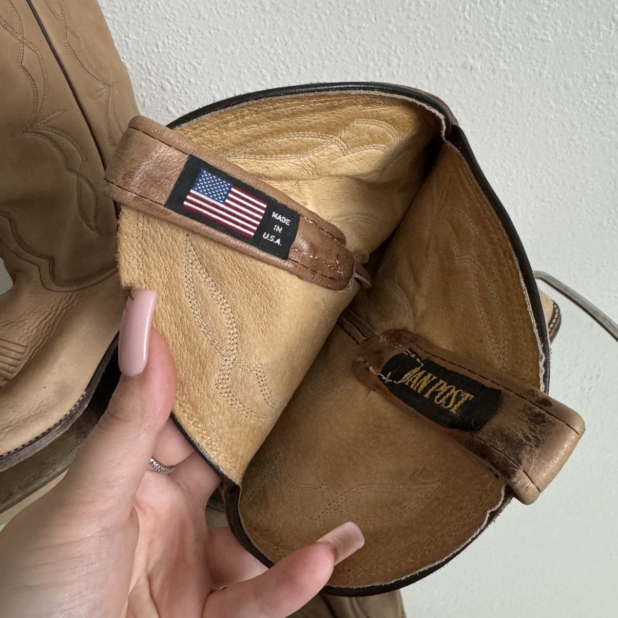 Dan Post DAN POST Vintage Tan Leather Western Rancher Cowboy Boots Size US 8 / EU 41 - 13 Thumbnail