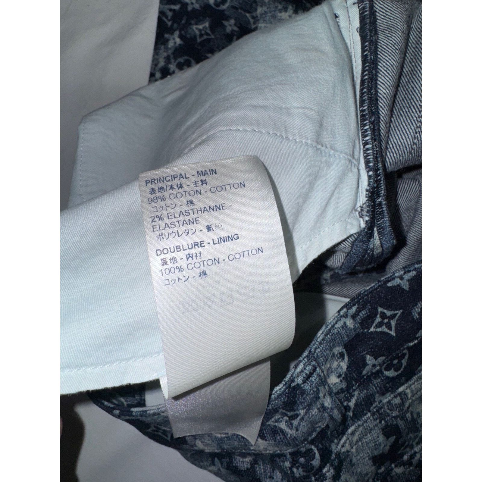 Louis Vuitton Louis Vuitton Tapestry Regular Denim Blue Monogram Logo Size US 32 / EU 48 - 14 Thumbnail