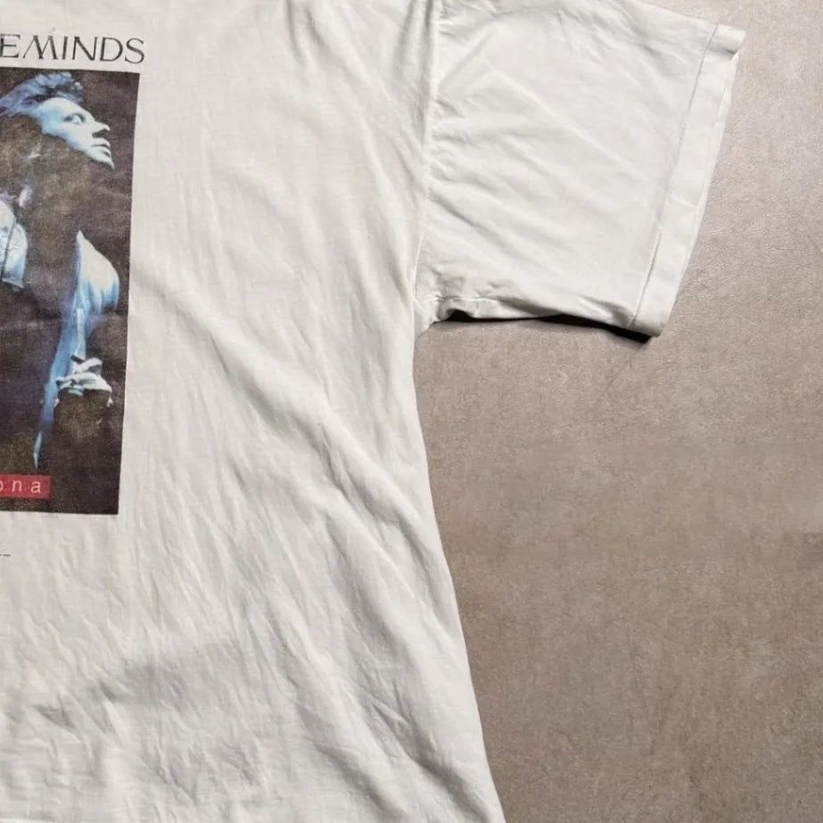 The Unbranded Brand Vintage SIMPLE MINDS White T-shirt - S Size US S / EU 44-46 / 1 - 6 Thumbnail