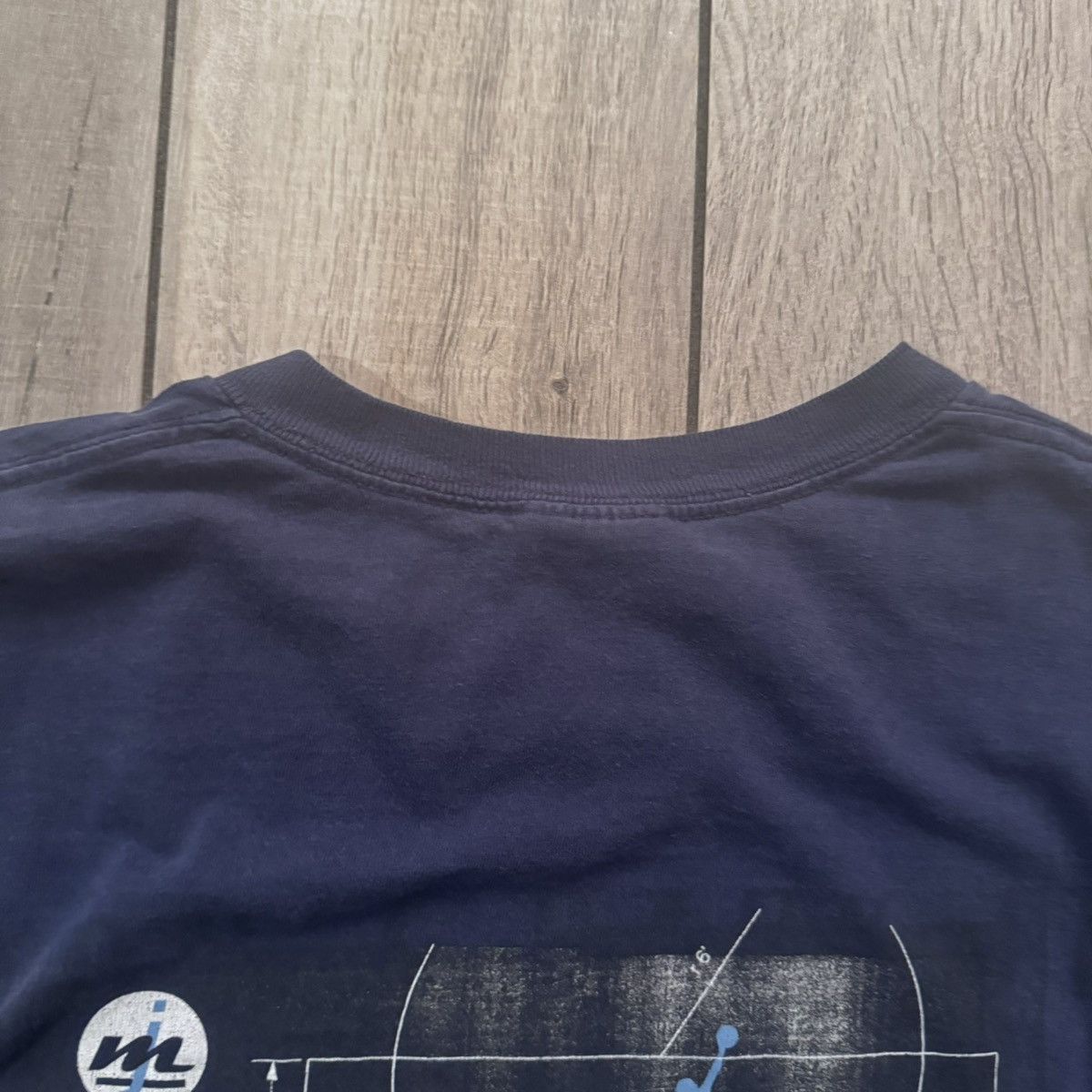 Nike × Stussy Vintage 90s Made In USA Blue Jordan Nike Graphic Tee XL Size US L / EU 52-54 / 3 - 4 Thumbnail