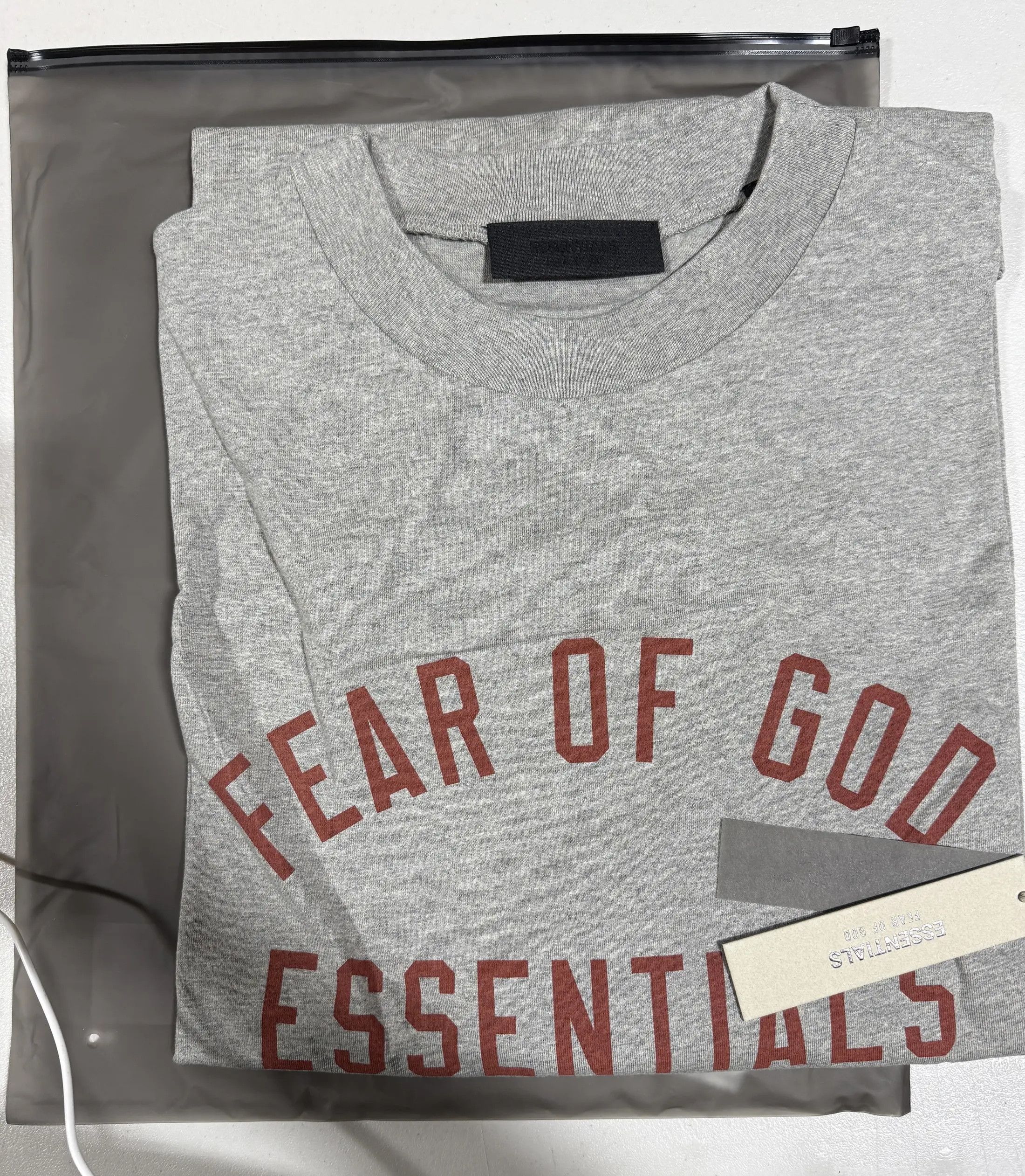 Fear of God Fear of God Essentials Crewneck Tee Dark Heather (XXL) Size US XXL / EU 58 / 5 - 4 Thumbnail