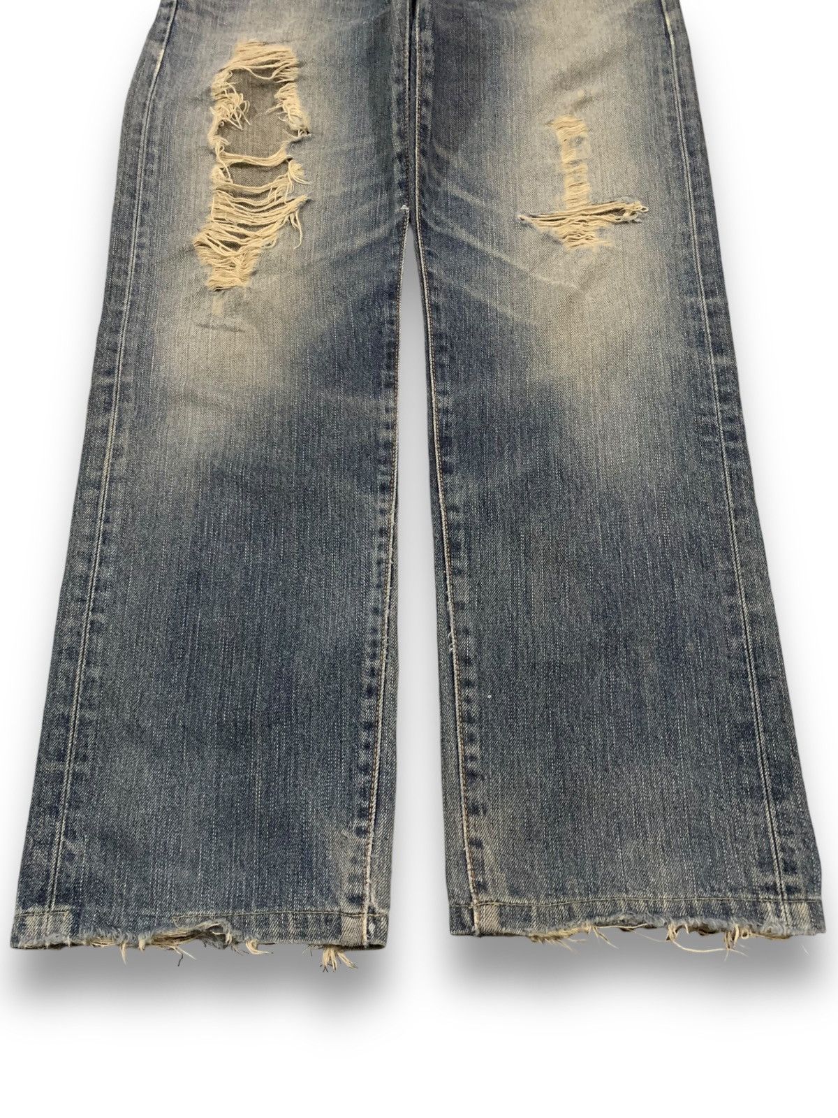 Edwin Vintage Edwin XV443 Regular Straight Distressed Grunge Jeans Size US 31 - 7 Thumbnail