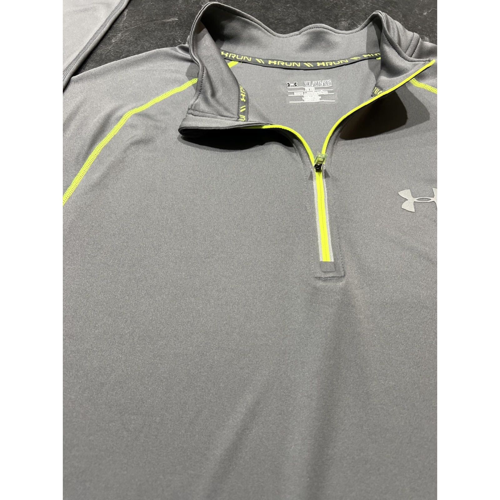 Under Armour Under Armour 1/4 Zip Pullover Mens 2XL Gray Active Casual Fitted Stretch Size US XXL / EU 58 / 5 - 4 Thumbnail
