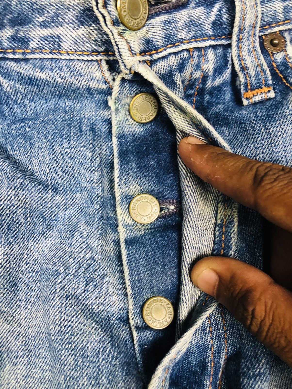 Abercrombie & Fitch Abercrombie & Fitch Premium Denim Jeans (35) Size US 32 / EU 48 - 11 Thumbnail