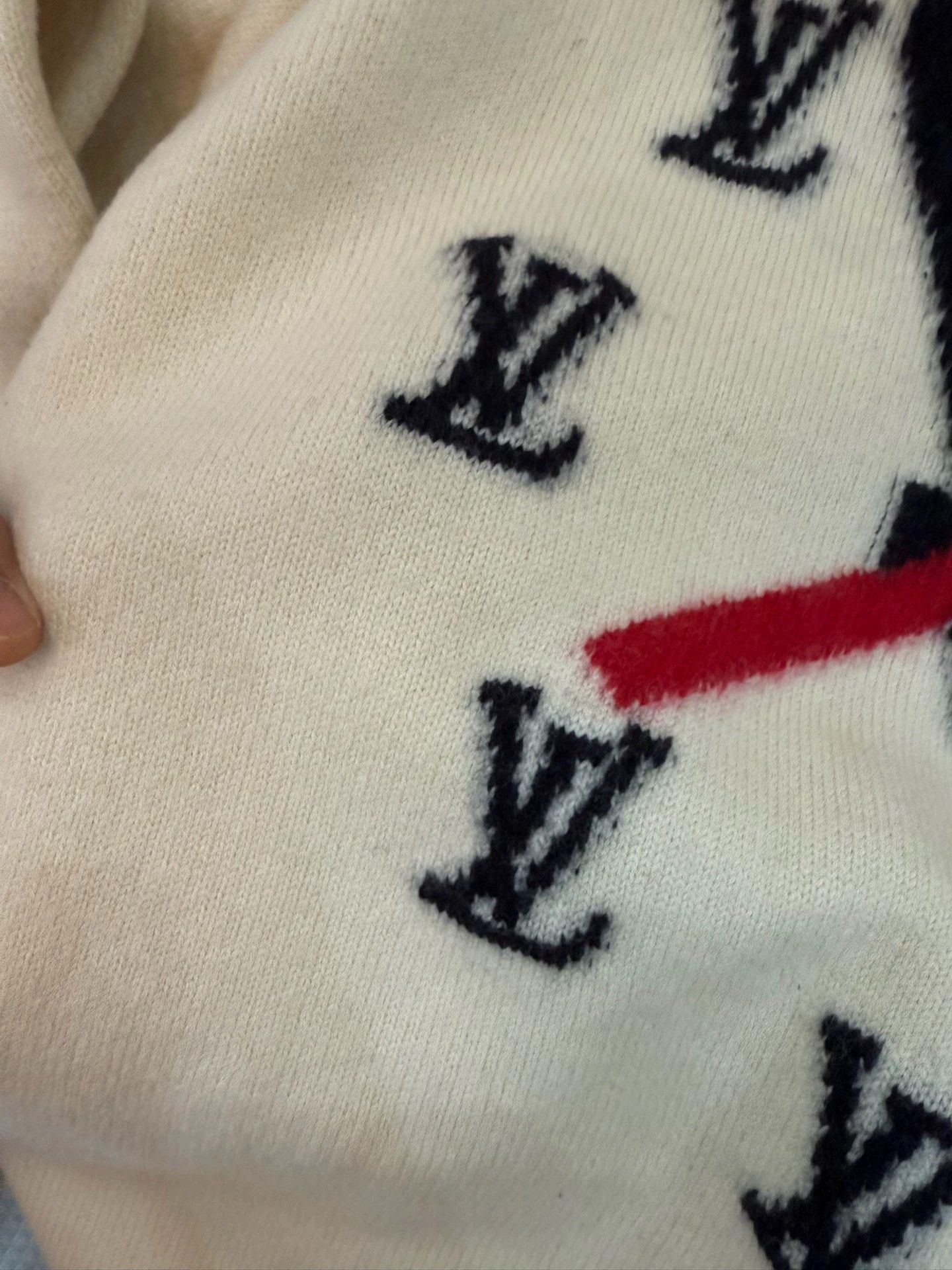 Louis Vuitton LV Clock Big Logo Pure Wool Sweater S (Oversized) Size US S / EU 44-46 / 1 - 8 Thumbnail