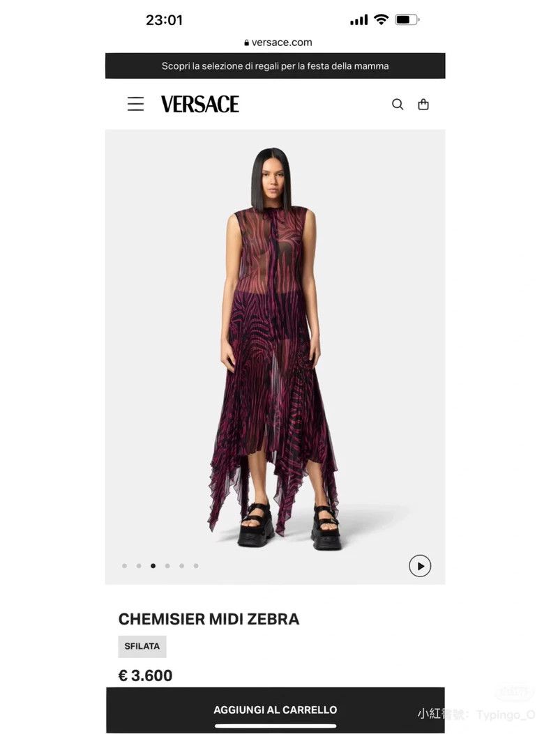 Versace Versace Sheer dress Size XL / US 12-14 / IT 48-50 - 4 Thumbnail