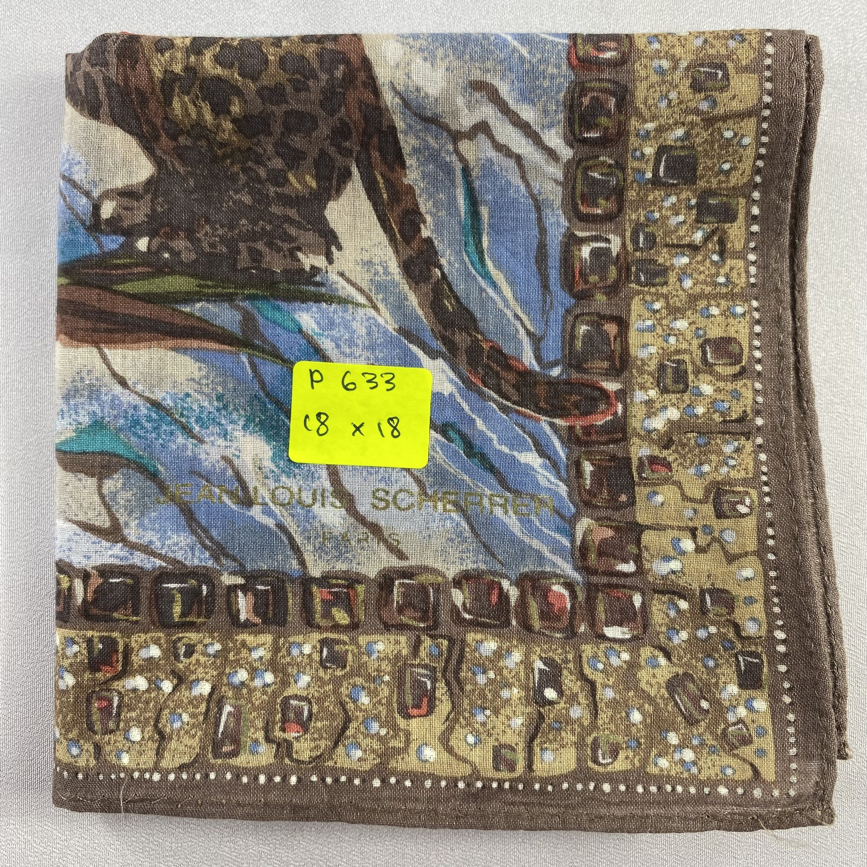 Jean-Louis Scherrer × Vintage Jean Louis Scherrer Bandana/ Handkerchief / Neckerchief-P633 Size ONE SIZE - 5 Thumbnail