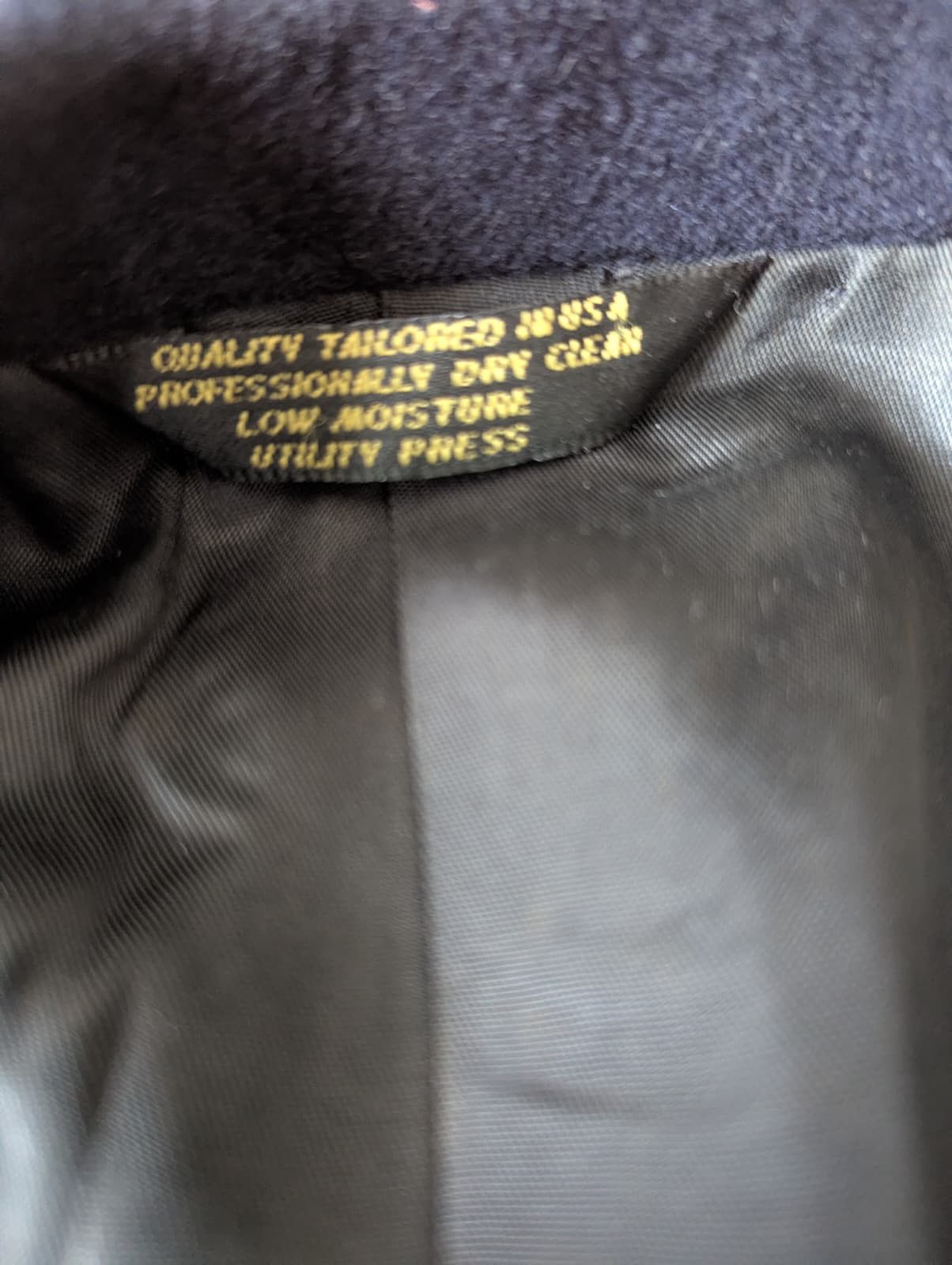 Other Vintage Naval Coat Bespoke Couture,Camel Hair Size 44L - 4 Thumbnail