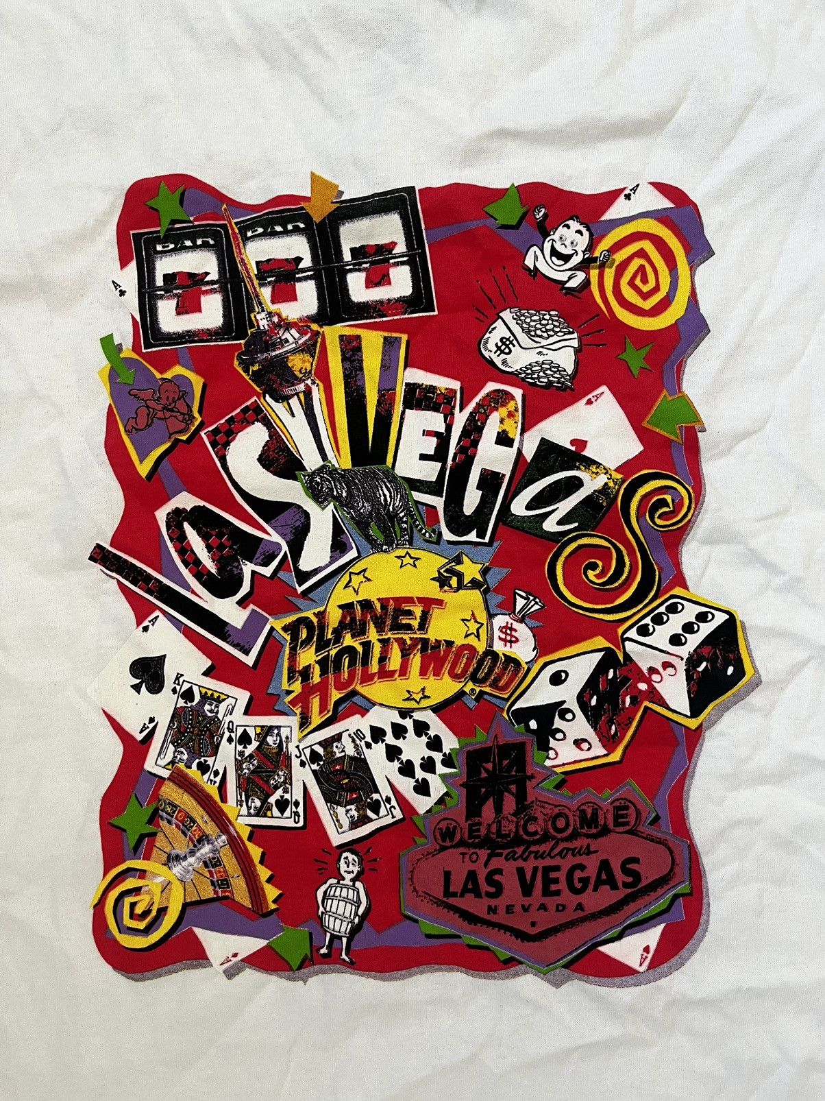 Vintage Vintage 1991 Planet Hollywood Tee Size US L / EU 52-54 / 3 - 3 Thumbnail