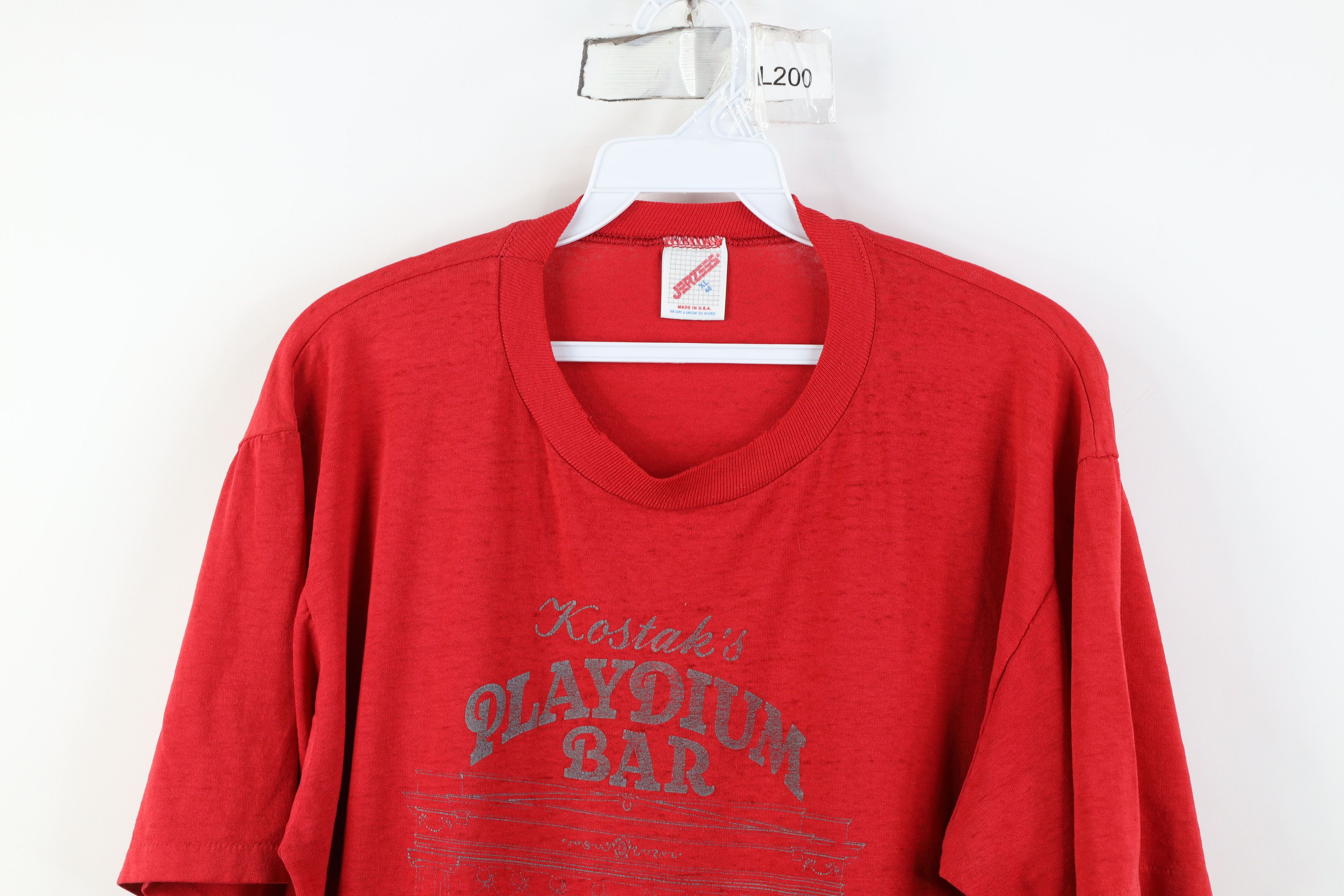 Vintage Vintage 80s 90s Kostaks Playdium Bar Toledo Ohio T-Shirt USA Size US XL / EU 56 / 4 - 2 Thumbnail