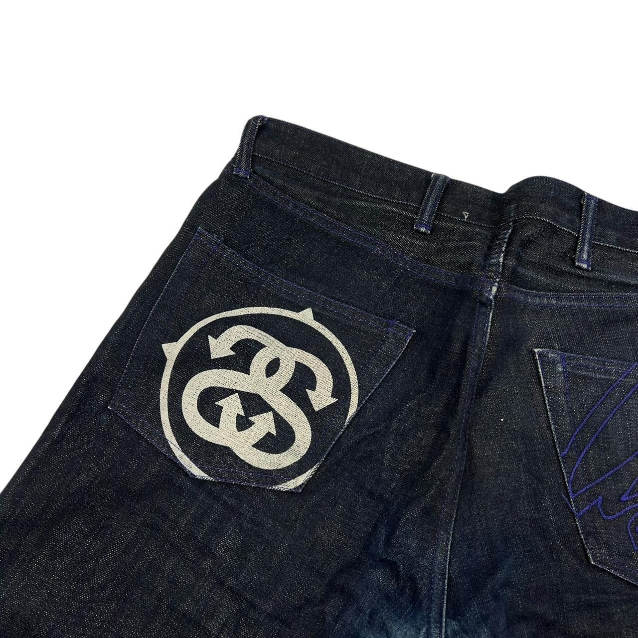 Stussy Vintage 2000s Stussy x Futura Laboratories Jeans - Waist 35 Size US 35 - 2 Thumbnail