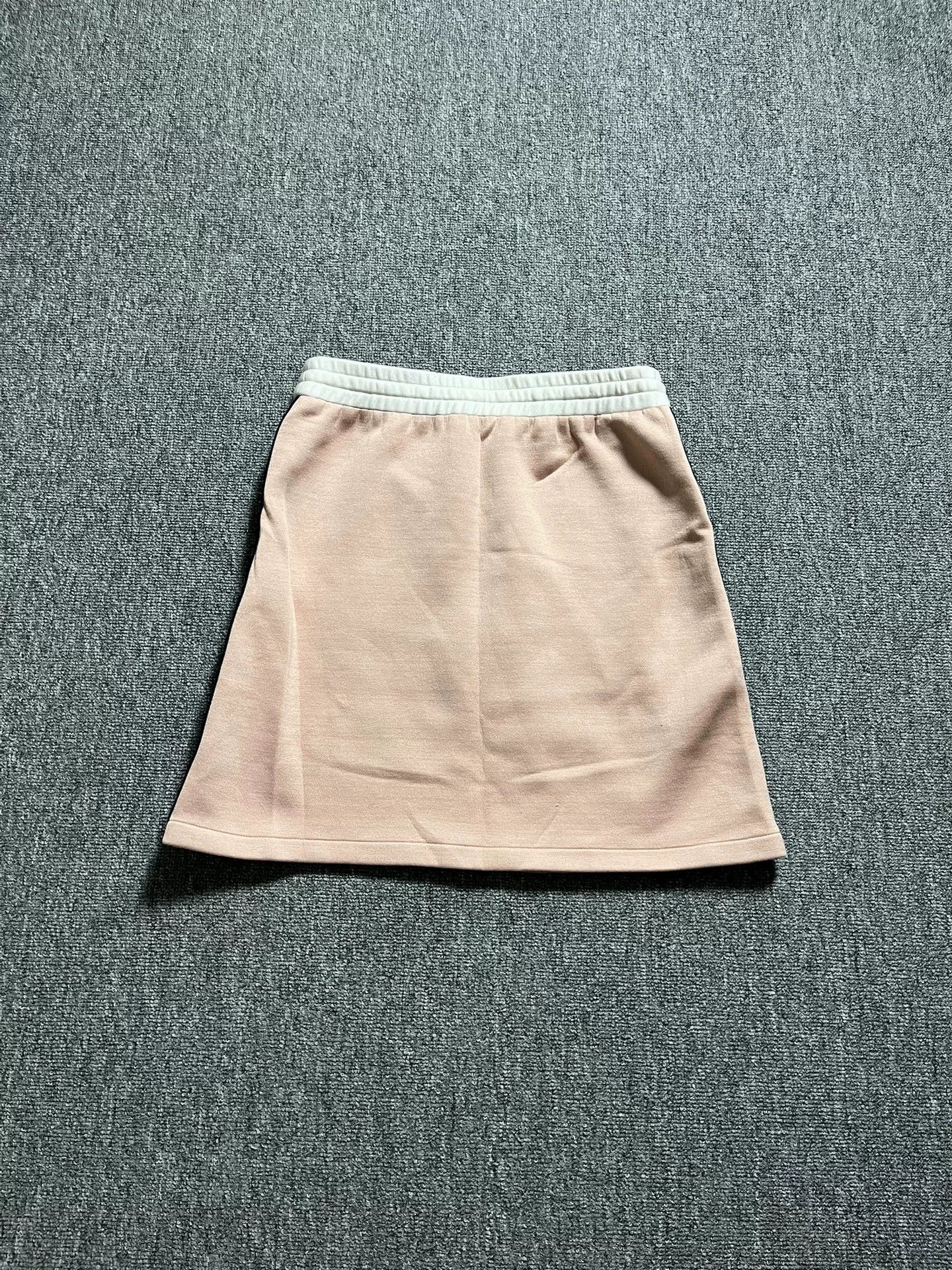 Miu Miu MIU MIU Pink Logo A-Line Drawstring Short Skirt Wmn M 19FW Size 27" / US 4 / IT 40 - 2 Thumbnail
