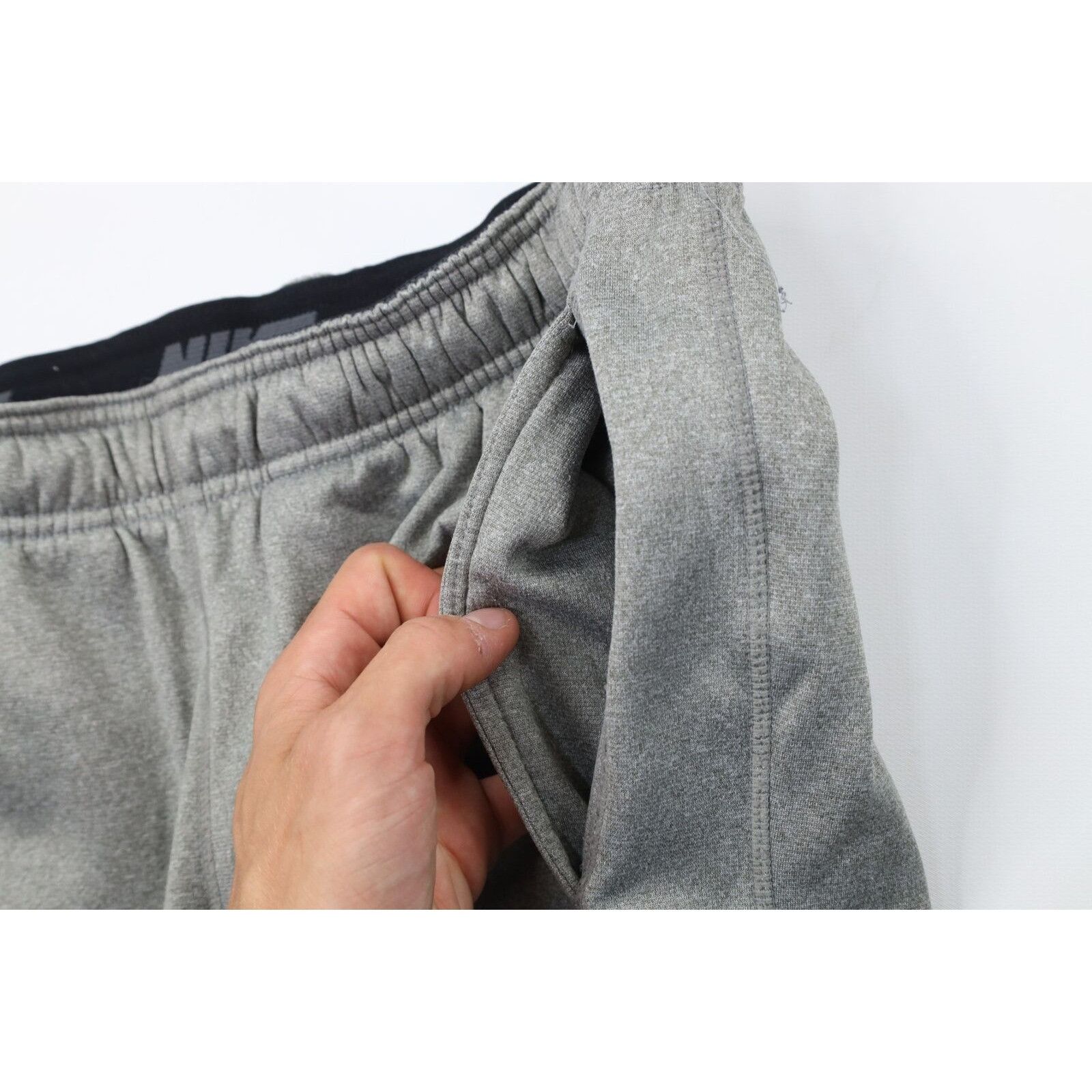 Nike Nike Distressed Swoosh Logo Adjustable Cuff Sweatpants Size US 32 / EU 48 - 6 Thumbnail
