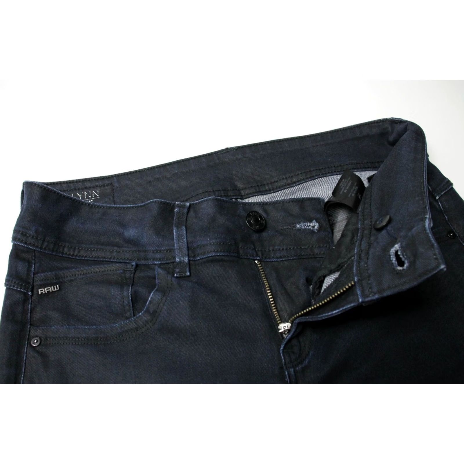 G-Star G-STAR Lynn Mid Skinny Jeans Women's W28/L30 Zip Fly Dark Blue Jeans Size 28" / US 6 / IT 42 - 4 Thumbnail