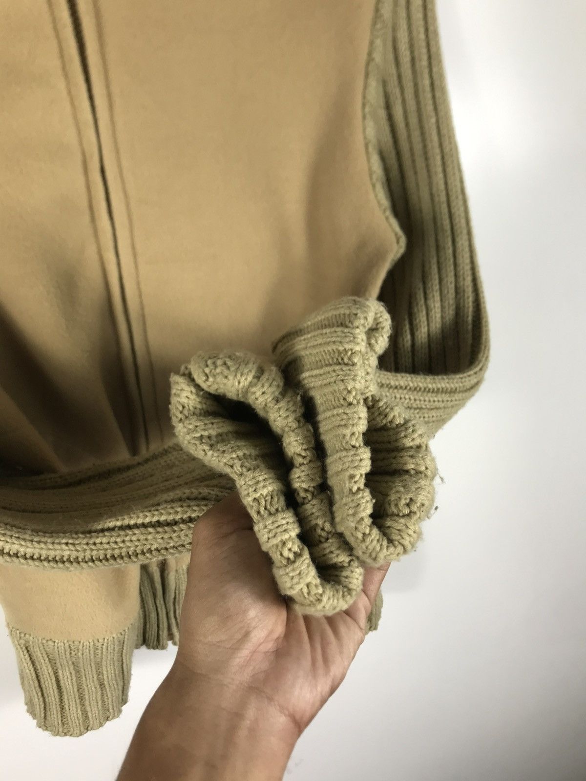 Aran Isles Knitwear × Japanese Brand × Vintage ⚡️Vintage Pattern Hooded Sleeve Knit Sweater Jacket Size M / US 6-8 / IT 42-44 - 7 Thumbnail