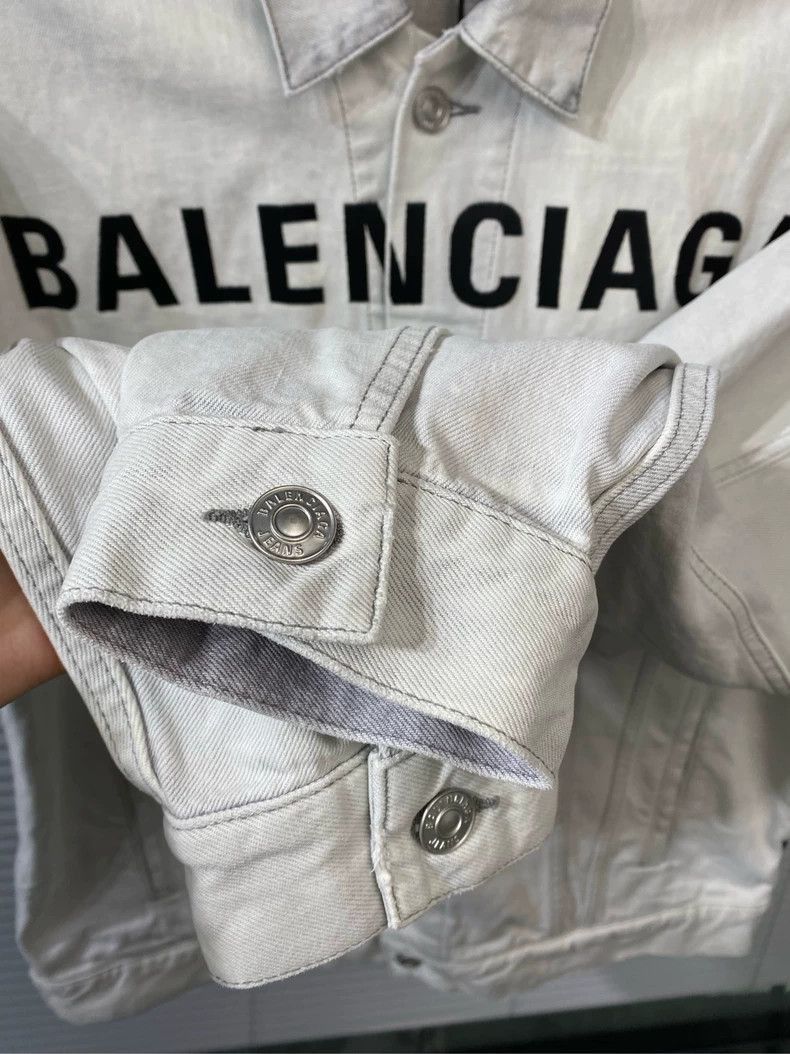 Balenciaga Balenciaga Balenciaga denim jacket embroidered logo-2506 Size US XS / EU 42 / 0 - 7 Thumbnail