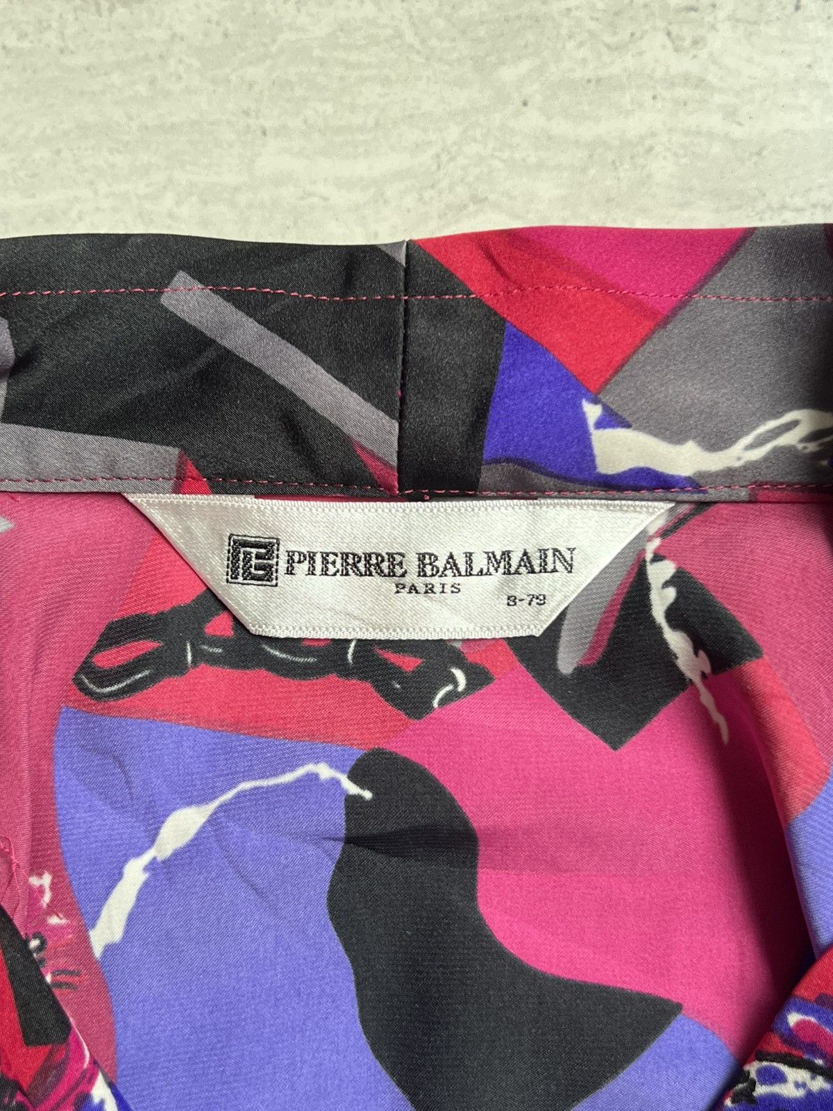 Pierre Balmain Pierre Balmain Paris Motive Blouse Size XS / US 0-2 / IT 36-38 - 6 Thumbnail