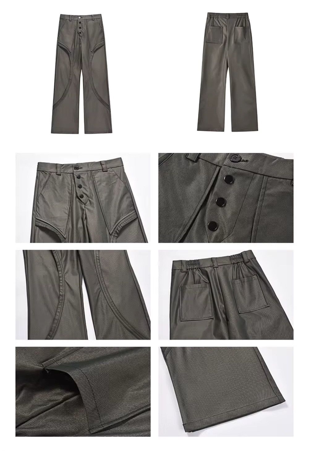 Designer × Vintage Streetwear Design Loose Baggy Straight Casual Pants Size US 33 - 6 Thumbnail