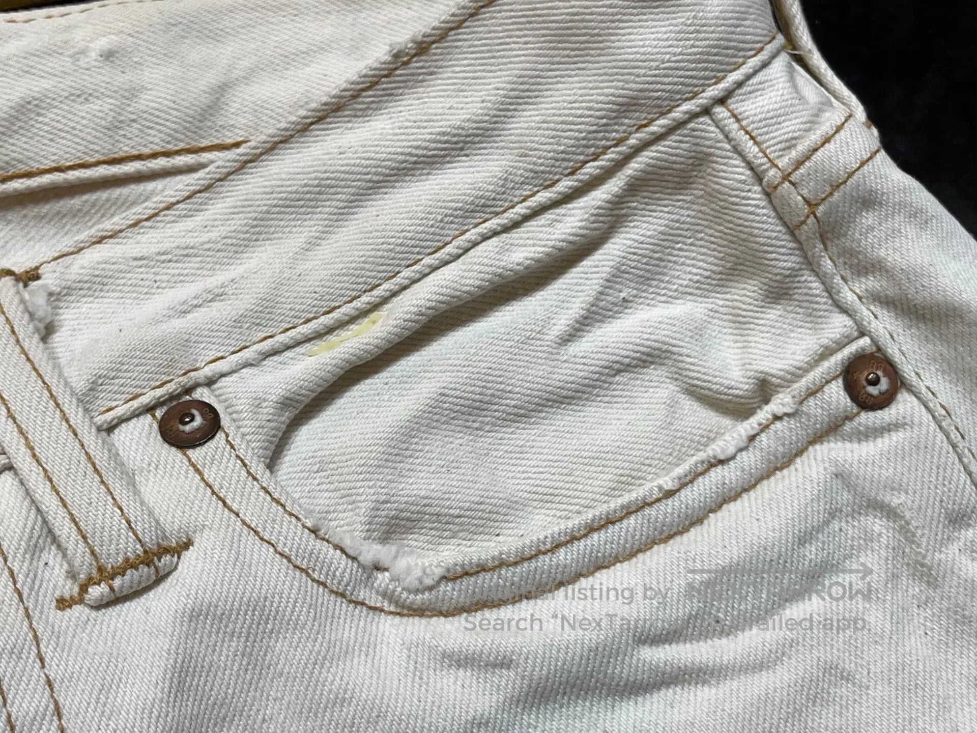 RRL Ralph Lauren white denim jeans by ralph lauren. Size 26" / US 2 / IT 38 - 5 Thumbnail