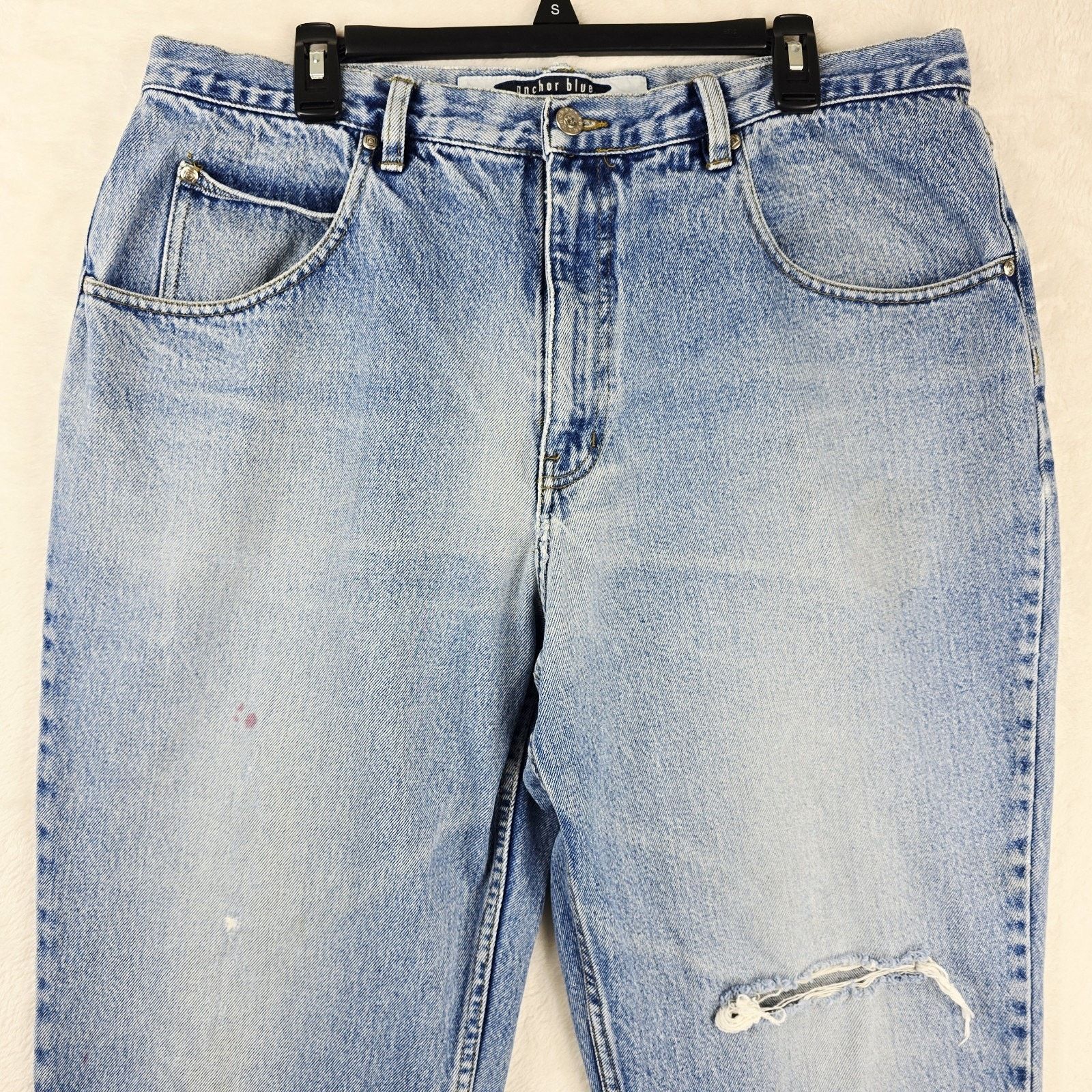 Anchor Blue Vintage Anchor Blue Loose Jeans 40x32 Fits 39x30 Baggy Size US 40 / EU 56 - 3 Thumbnail