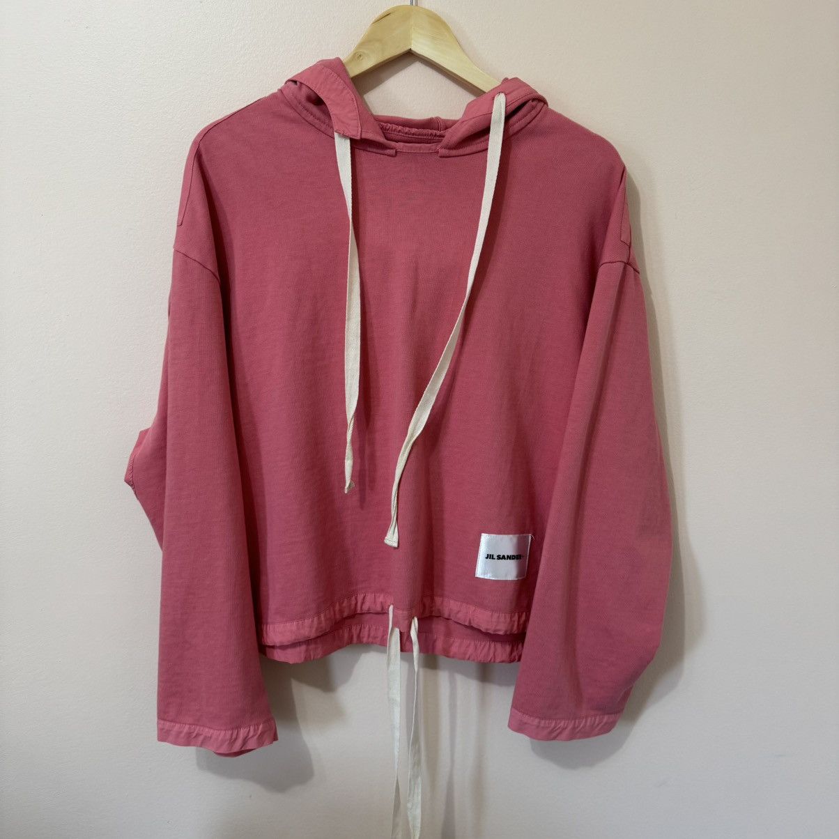 Jil Sander Jil Sander Cropped Boxy Hoodie Size S / US 4 / IT 40 - 1 Thumbnail