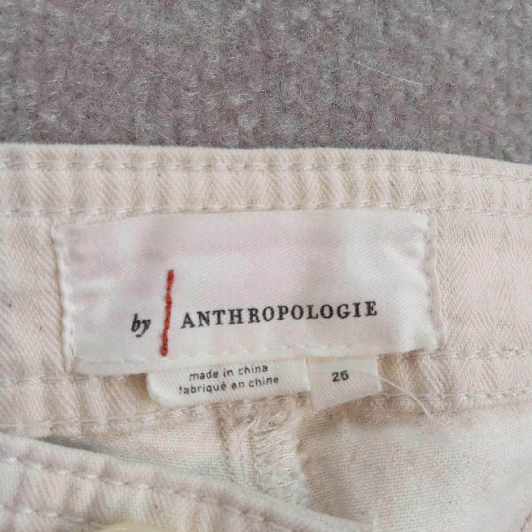 Anthropologie Anthropologie Womens Pants Beige Size 26 30x30 Straight Leg Stretch Size 26" / US 2 / IT 38 - 7 Thumbnail