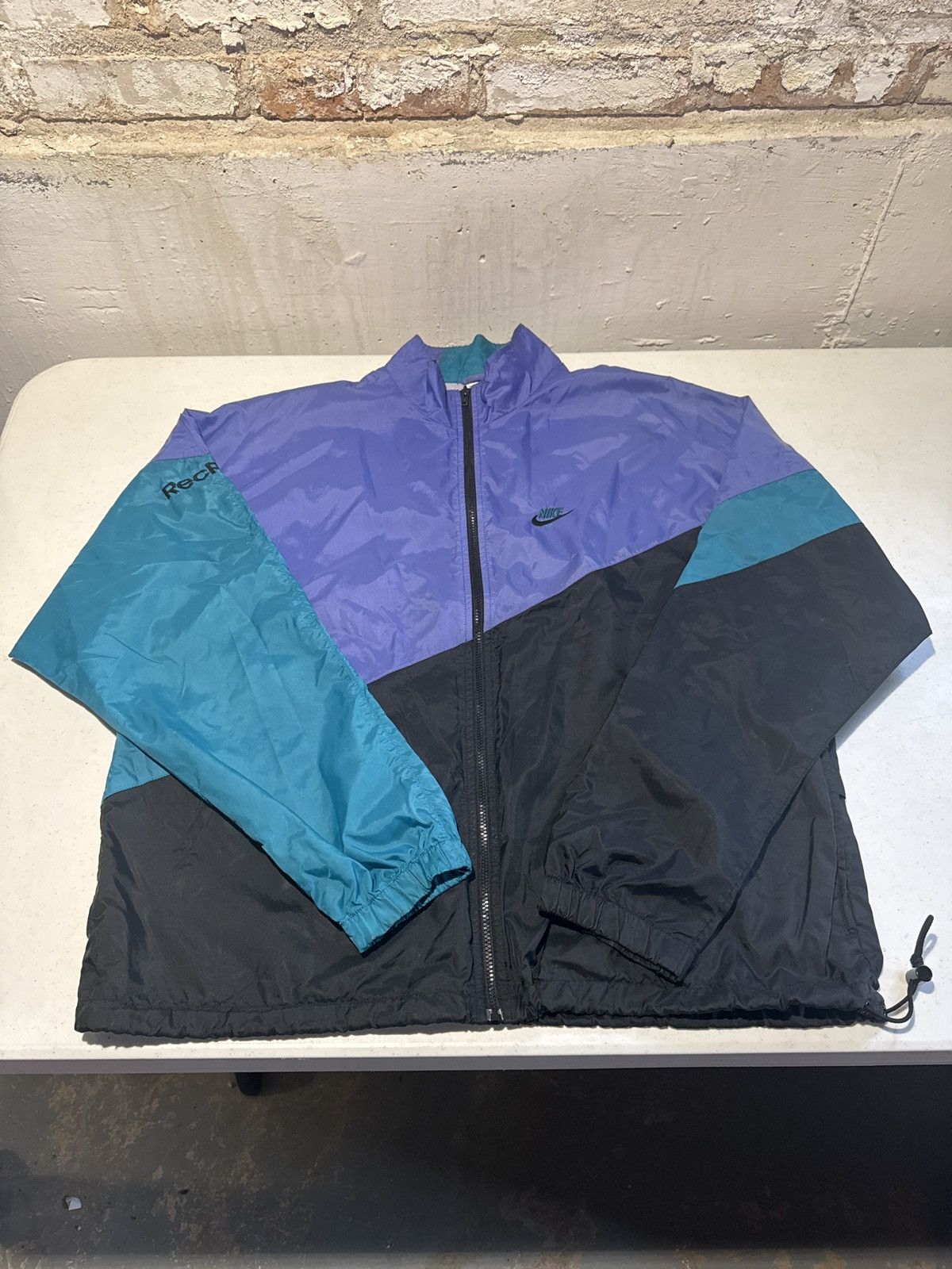 Nike Aqua Windbreaker Size US XL / EU 56 / 4 - 2 Thumbnail
