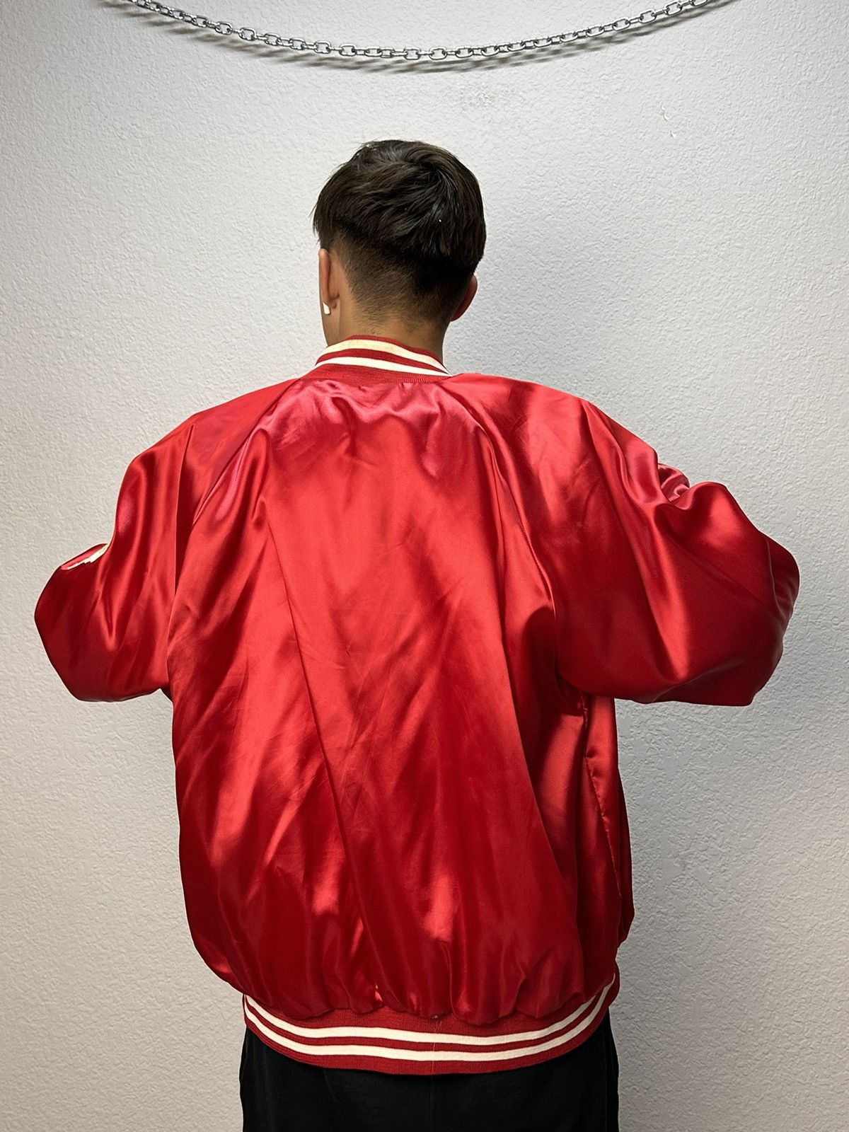 Vintage VTG Vintage 1970s Elvis in Concert Satin Souvenir Jacket TCB Size US L / EU 52-54 / 3 - 17 Thumbnail