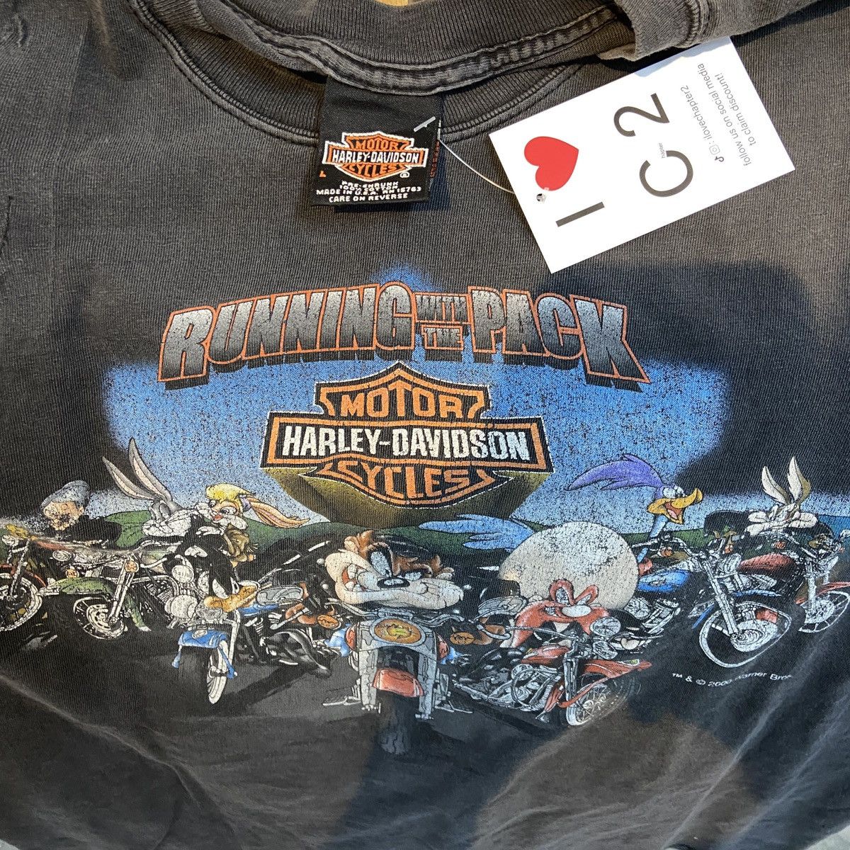 Harley Davidson × Vintage Vintage Harley Davidson Looney Tunes Size US L / EU 52-54 / 3 - 3 Thumbnail