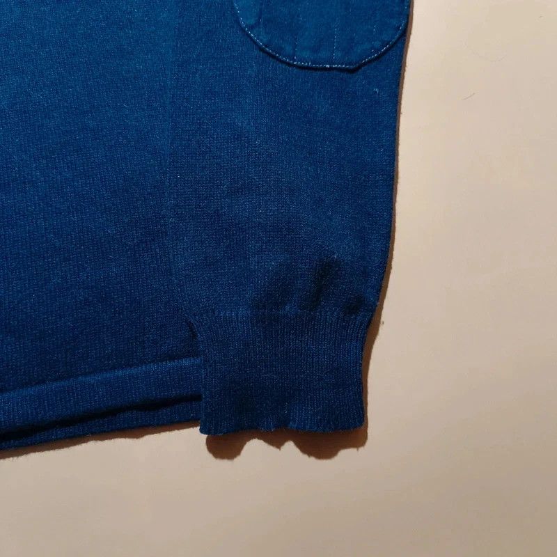 Ralph Lauren Ralph Lauren Blue Cashmere Blend Polo Shirt M Big Logo Size US M / EU 48-50 / 2 - 10 Thumbnail