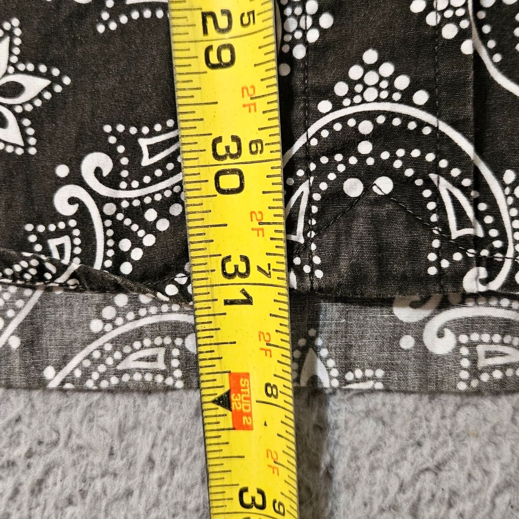 Lucky Brand Lucky Brand Black Western Rodeo Diamond Snap L/S Dungarees Size XL Size US 36 / EU 52 - 6 Thumbnail