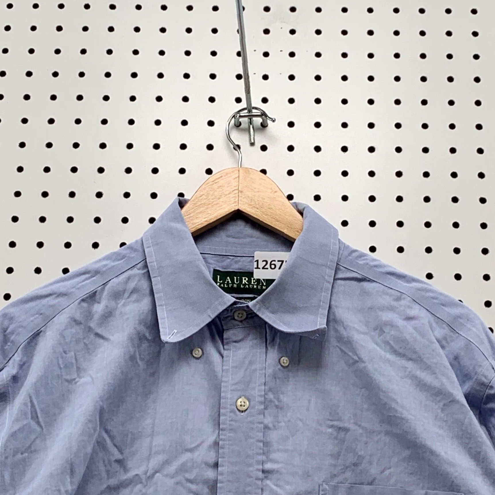 Ralph Lauren Lauren Ralph Lauren Men's Non-Iron Button Down Long Sleeve Shirt 17.5/34-35 Blue Classic Fit Preppy Size US XXL / EU 58 / 5 - 3 Thumbnail