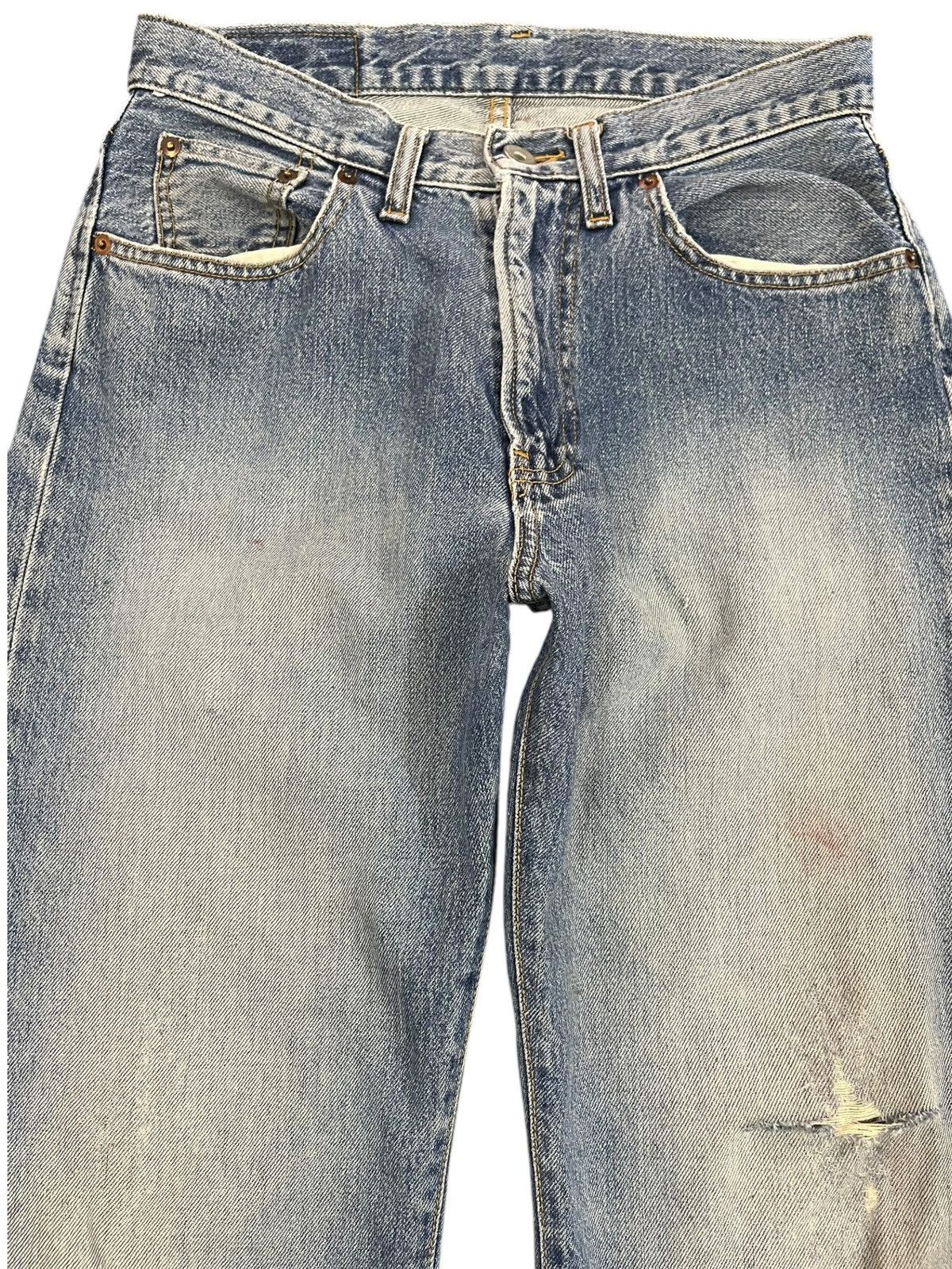 Jun Takahashi × Uniqlo Vintage Uniqlo Hairy Leg Mudwash Denim Size US 29 - 2 Thumbnail
