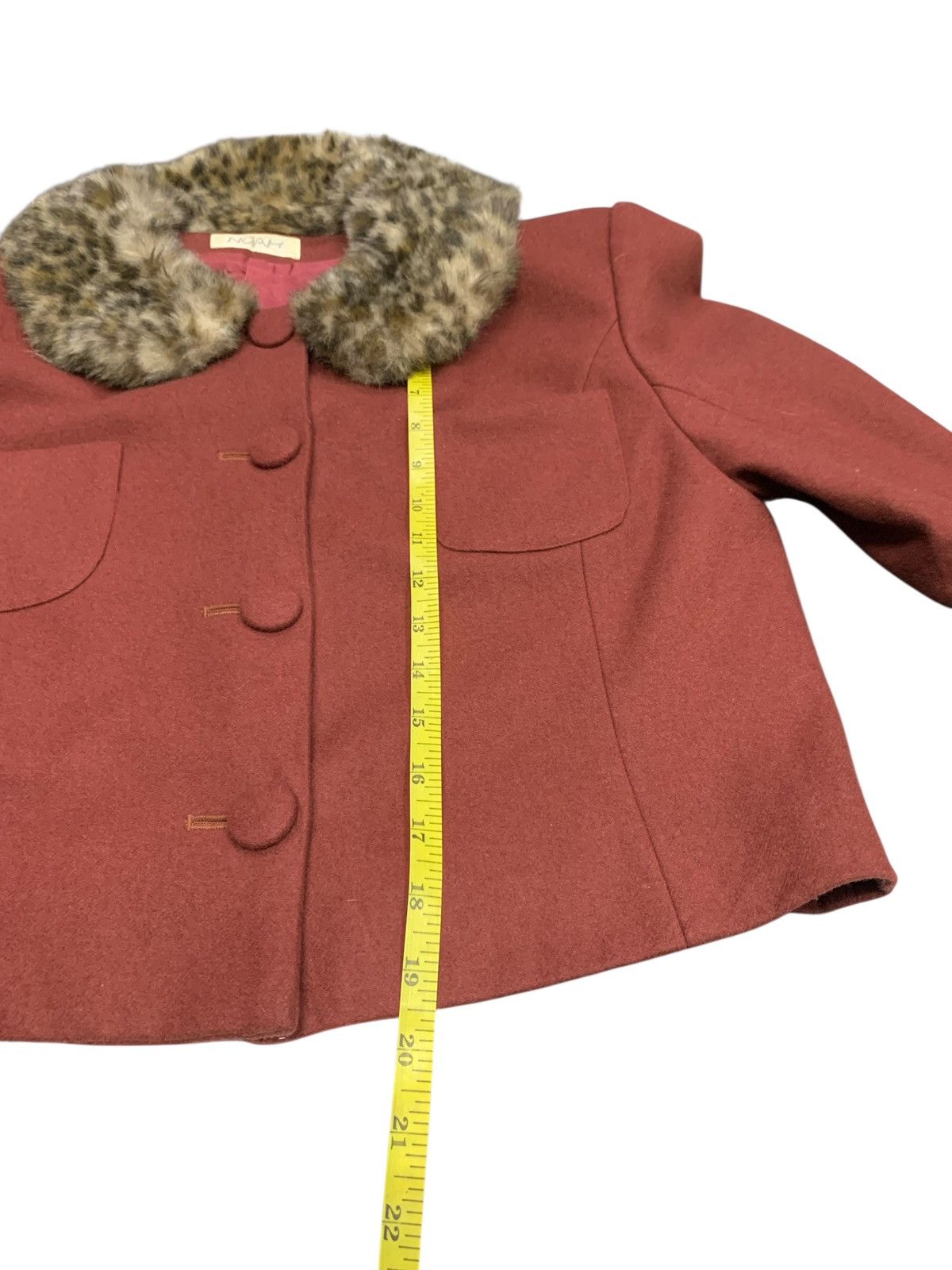 Noah Very Rare Noah Crop Top Fur Button Ups Jacket Size L / US 10 / IT 46 - 10 Thumbnail