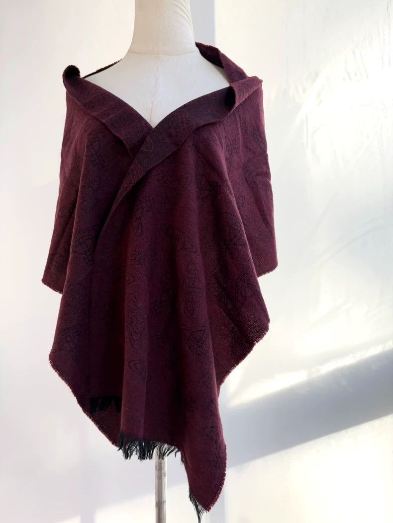 Vivienne Westwood Vivienne Westwood Double-faced Saturn full print red scarf Size ONE SIZE - 2 Thumbnail