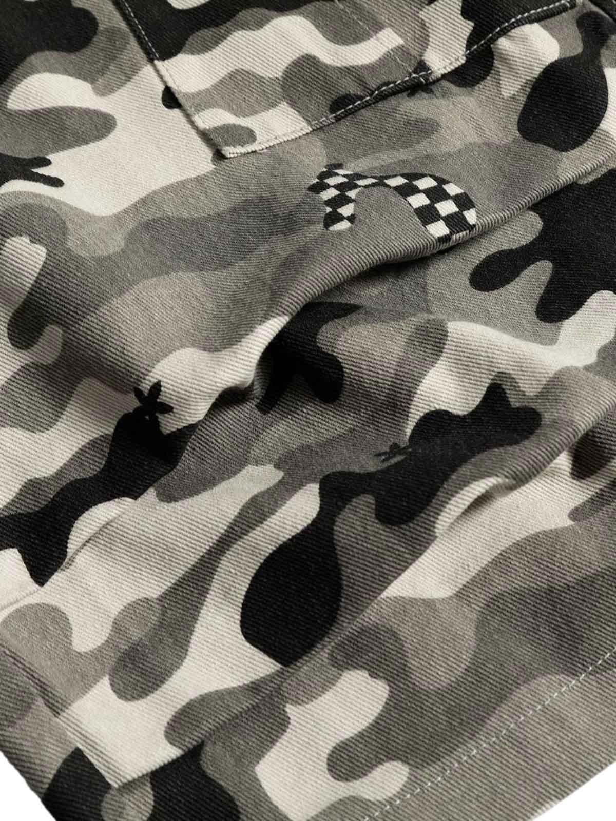Japanese Brand Camouflage Multi-pocket Cargo Jorts - 2429 Size ONE SIZE - 6 Thumbnail