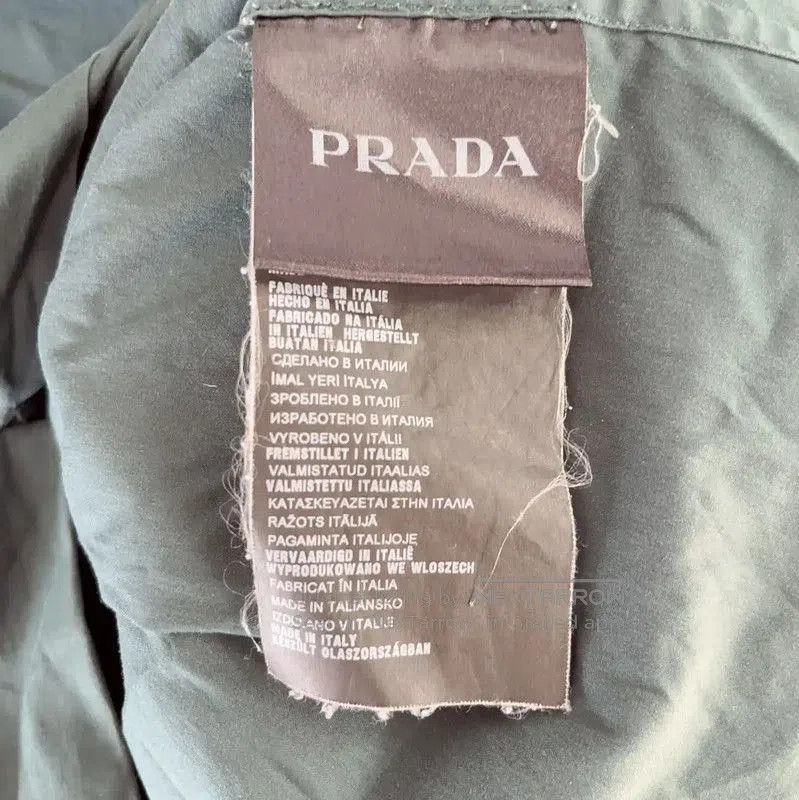 Prada Prada Men's Dark Green Cotton Shirt. Size US S / EU 44-46 / 1 - 5 Thumbnail