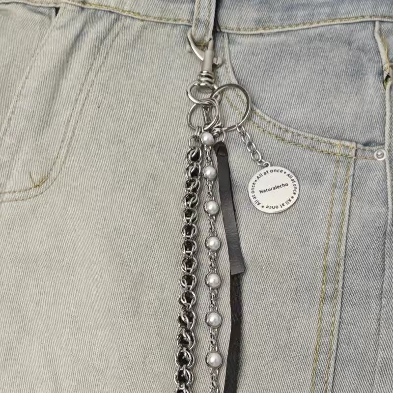 Japanese Brand × Jewelry 2 layer Natural Echo Black Pearl WalletChain 🖤 Size ONE SIZE - 6 Thumbnail