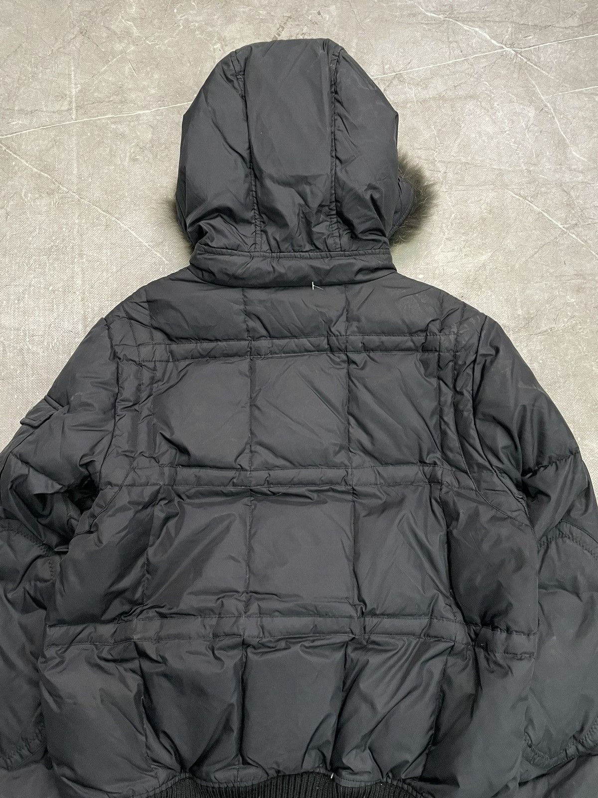 Le Grande Bleu (L.G.B.) Gothic if six was nine Black Bomber Jacket puffer Fur Hood Size US M / EU 48-50 / 2 - 13 Thumbnail