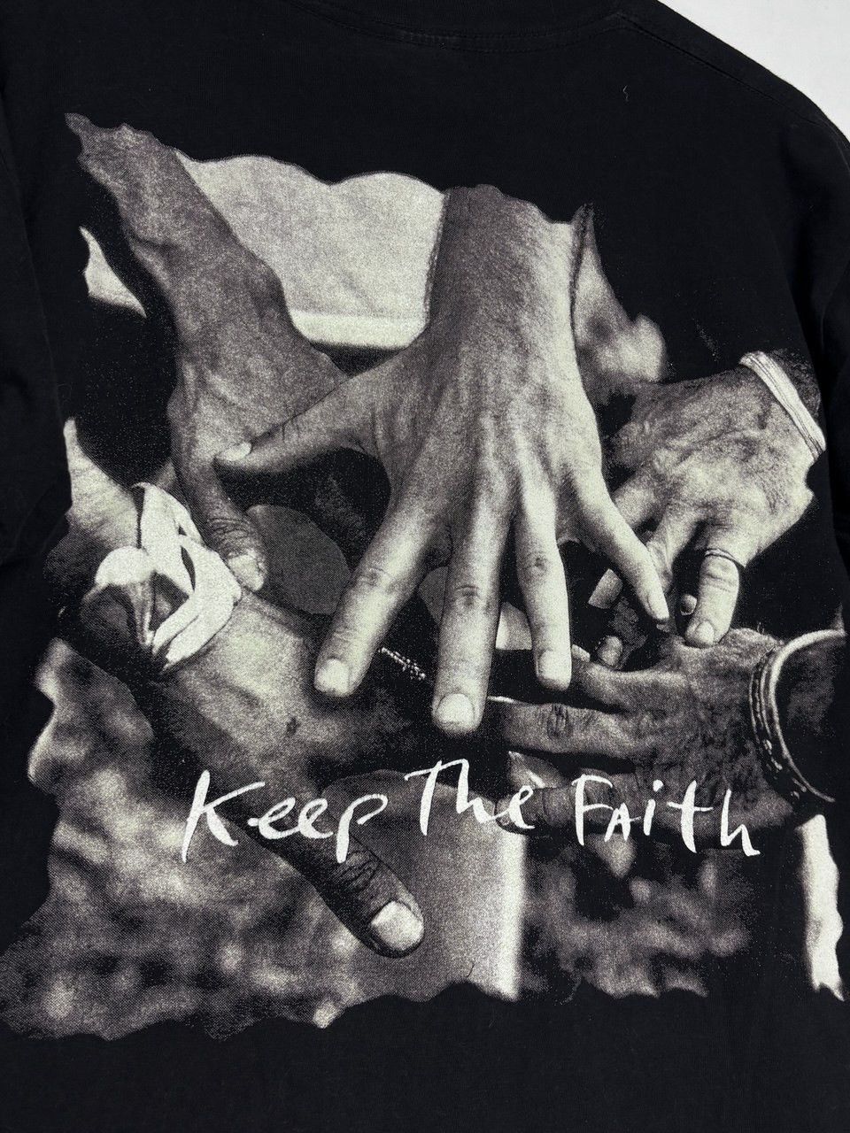 Bon Jovi Vintage 1992 Bon Jovi Keep The Faith Band Tee Promo T-shirt Size US L / EU 52-54 / 3 - 6 Thumbnail