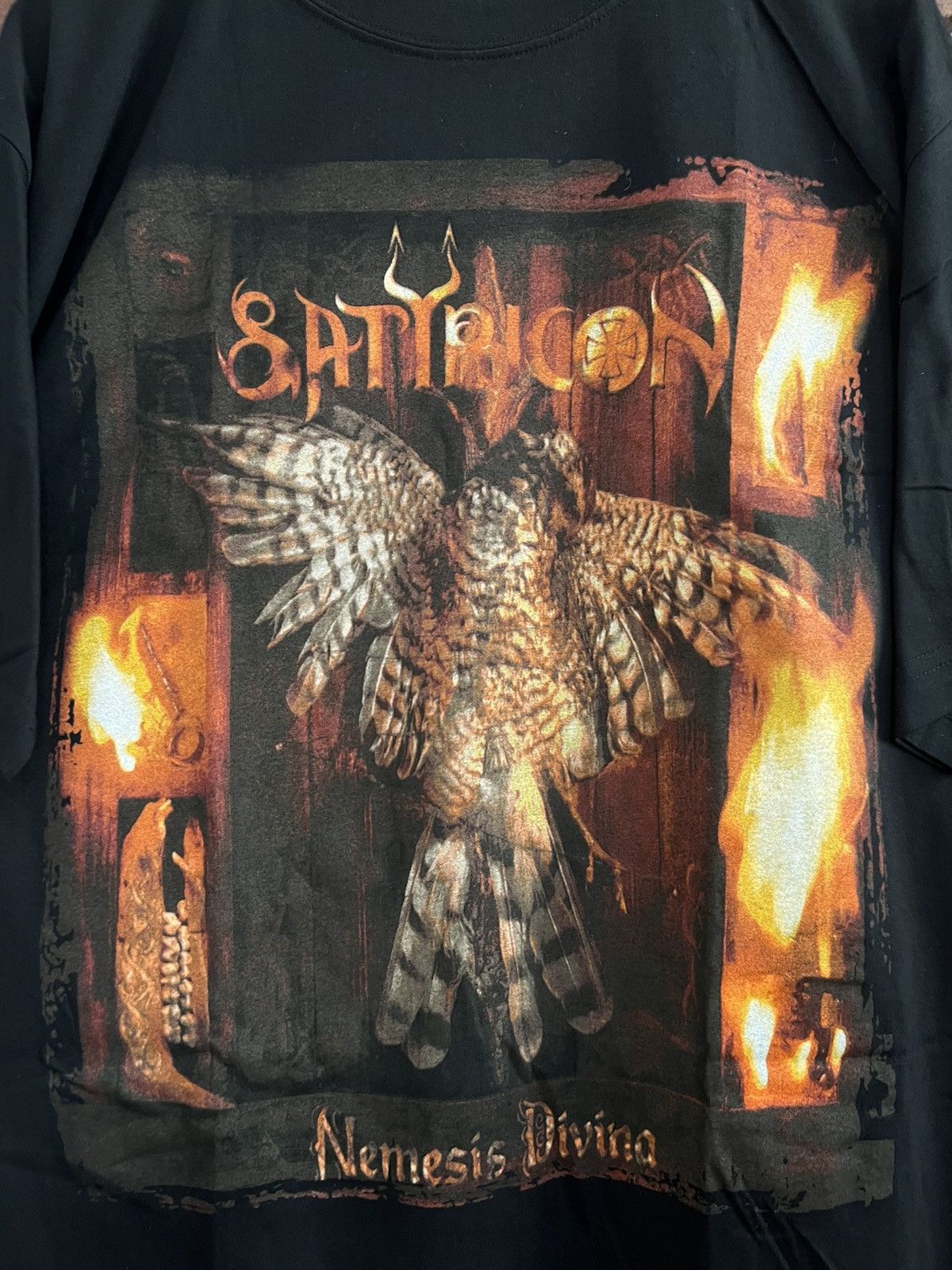 Band Tees SATYRICON 90s NEMESIS DIVINA Vintage Black Metal Band Tee Size US XL / EU 56 / 4 - 5 Thumbnail