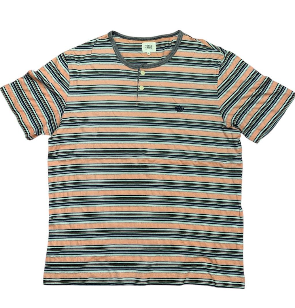 Takeo Kikuchi Takeo Kikuchi Vintage Henley shirt Size US L / EU 52-54 / 3 - 1 Thumbnail